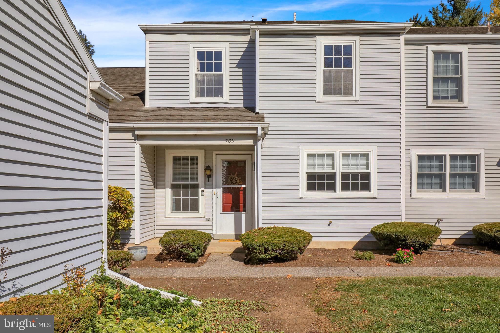 Enjoy care-free living in this Nantucket model townhome in the popular community of Rockledge. First floor features a spacious kitchen with ceramic tile flooring, large living room with wood burning fireplace, luxury vinyl flooring, dining area, and a half bath. The second floor consists of 2 large bedrooms with a Jack and Jill full bathroom and a laundry area. HOA is currently $180/month and covers exterior maintenance, lawn care, shrubbery care, and snow removal. All HOA documents can be found on the Rockledge website at rockledgehoa.com.