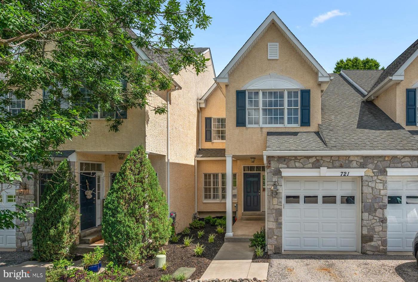 Welcome to this beautifully updated 3-bedroom, 2.5-bath townhome that combines modern upgrades with comfort and convenience. The main level features a cozy family room with a fireplace, a bright living room with a charming bench seat, and a newly renovated kitchen boasting brand-new quartz countertops, a stylish backsplash, all new appliances, and an eating area with a sliding door leading to the deck—perfect for relaxing or entertaining guests. A convenient powder room and access to the attached one-car garage complete this level. Upstairs, the spacious primary suite offers a walk-in closet, an additional closet, and an updated en-suite bath with a brand-new tiled shower, upgraded vanity top, and new plumbing fixtures. Down the hall are two generously sized bedrooms, along with an updated hall bath featuring a new countertop and plumbing fixtures. All second-floor closets include custom closet systems to keep your belongings organized. The unfinished basement offers plenty of space for storage or a workout area. Fresh paint and hardwood floors throughout add warmth and elegance to every room. Located within walking distance to Merck and close to major routes and public transportation—including the SEPTA rail line—this home is perfect for commuters. Don’t miss your chance to rent this move-in-ready townhome—it has everything you need and more! First Month's, Last Month's, and Security Deposit totaling $9,000 due at the time of lease signing. Good credit (650+) and good rental history required. No short term rentals, minimum one year. Absolutely no smoking allowed.