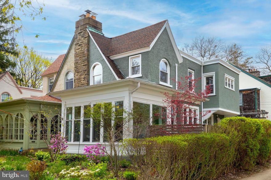 Occupying a pretty tree-lined street in the heart of West Mt. Airy, this sweet twin offers 1,400 square feet of living space, 3 bedrooms, 1.5 bathrooms, light-filled sunroom, and a lovely back patio and garden. A front garden welcomes you into the sunroom, a perfect place to read a book or enjoy your morning coffee while enjoying the beautiful surroundings.  Enter into the spacious living with wood-burning fireplace that seamlessly flows into the open concept dining room. The kitchen, equipped with modern appliances, and thoughtfully designed storage overlooks the back garden and yard. A powder room and split until A/C completes the first floor. Upstairs, three well-appointed bedrooms provide restful retreats, and each have their own split unit A/C/ The full hallway bathroom is designed in a crisp and modern tiled motif.​ Situated in a vibrant community, this home is within walking distance to local shops, restaurants, and public transportation,  including Mt. Airy Tap Room, Mt. Airy Coffee and CVS just around the corner, and Weaver's Way Co-op, High Point Cafe and the rest of Mt. Airy Village within a short walk. Close to the Cresheim Creek Trailhead among other trails of the Wissahickon, and the Allen’s Lane Art Center and the Allens Lane train station for a quick commute to Center City. Don’t miss your opportunity to become part of this vibrant community at a reasonable price!