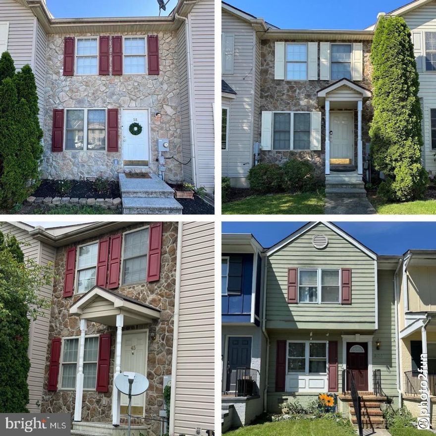 INVESTORS! BULK SALE! Here's your opportunity to own 4 townhouse rentals, 3 of which are located in the same subdivision. All units are 2BR/1.5BA. All roughly 1000 sq.ft. Zero vacancy. 3 townhouses in Tabler Station Manor, Inwood are: 18 Colossians Ct., 40 Judges Ct., 45 Ephesians Ct. , 1 townhouse in Green Hill, Ranson, Jefferson Co. is: 203 Greenhill Ct.