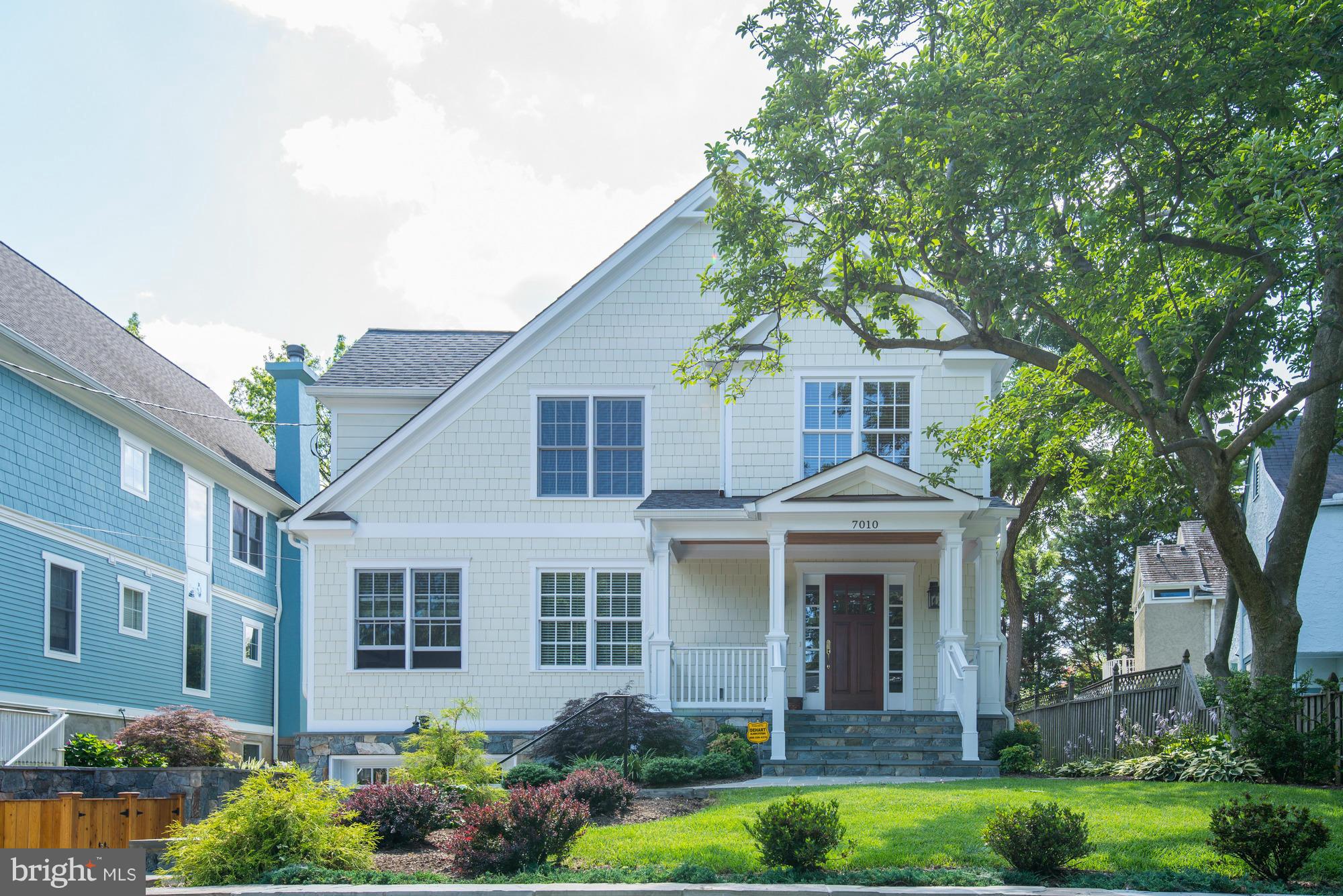 OPEN 7/26 1-4pm. Rare opportunity with the combination of 1918 character and a 2013 complete renovation and addition, all sited on an over 8,300 square foot lot in the heart of Chevy Chase Section Three. You will be delighted with the open layout, chef's kitchen, ample storage, attention to detail and a gorgeous flat back yard. Around the corner is Brookville Market, Pharmacy and Olympia's Diner.