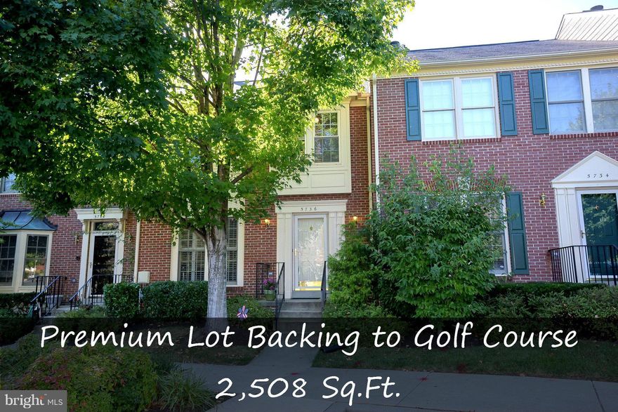 GORGEOUS BRICK FRONT TOWNHOME (2,500+SQFT) BACKING TO GOLF COURSE*RARELY AVAIL UNIT HAS MOST SQFT IN COMUNTY*NEWER HVAC/WINDOWS, HARDWD FLRS,UPDATED EAT-IN KITCHEN W/SS APPLNCS, SEP DINING RM*DECK & STONE PATIO OVERLOOKS COURSE*LRG BR S W/VAULTED CEILINGS*LRG MASTER W/RENOV BATH(HEATED FLRS)*FULLY FIN WALK OUT LVL BSMT W/BONUS RM,FULL BATH,FIREPLACE*CONDO FEE COVERS LAWN,WATER & MORE