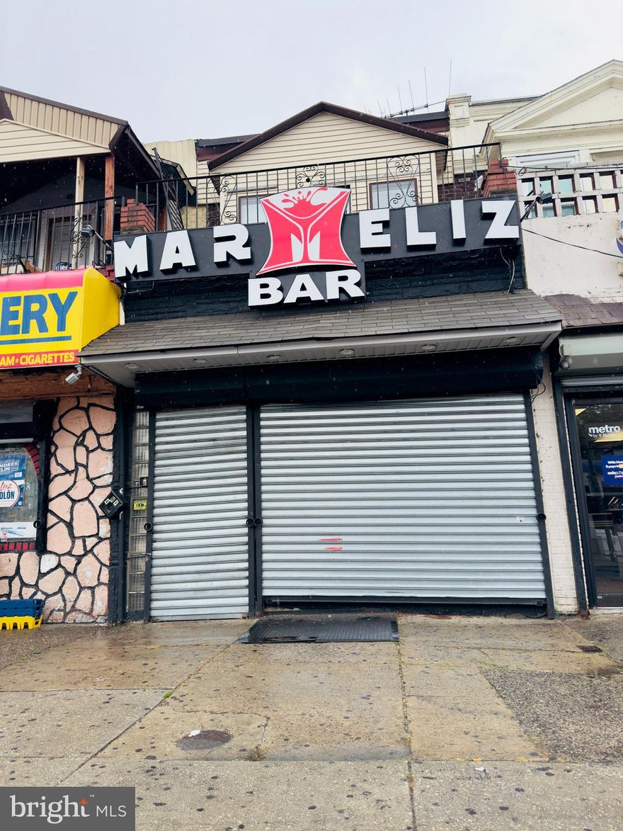 COMMERCIAL PROPERTY FOR SALE WITH MIXED USE 
PROPERTY IS ZONED FOR BAR/RESTAURANT 
UPSTAIRS CAN BE USED AS AN APARTMENT OR EVENT HALL
VERY GOOD CONDITION IN THE FELTONVILLE AREA OF PHILADELPHIA
SOLD IN AS IS CONDITIONS