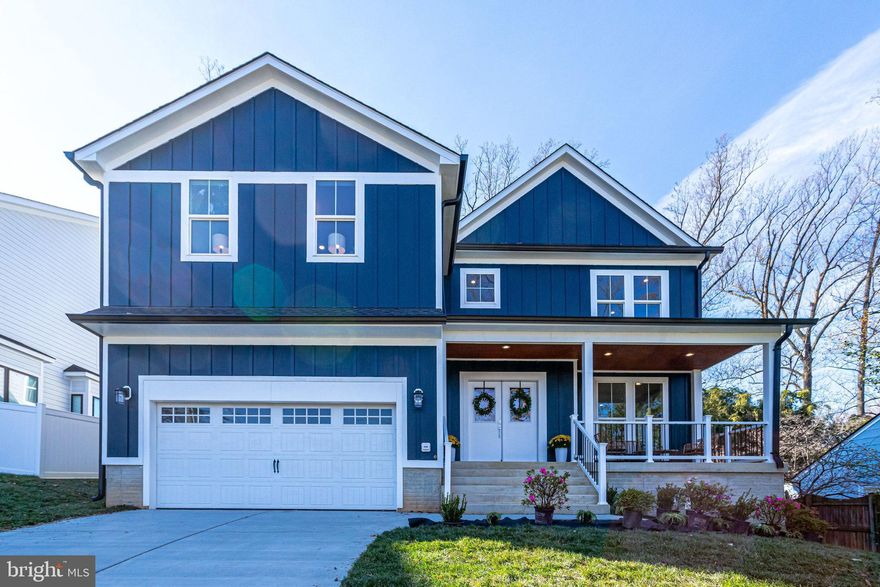 Welcome to this Beautiful, Light & Bright, East Facing New Construction Craftsman Home - MOVE-IN FOR THE HOLIDAYS. Relax on the Inviting Front Porch. Gorgeous Multi-Width Hevea Meno Distressed Hardwood Floors on Entire Main Level & Upper Level Hallway & Primary Suite. Main Level features Kitchen with Large Island for Eat-In Seating, Flexible Dining Area, Open Concept Family Room Space with Electric Fireplace, Office/6th Bedroom & Mudroom. Kitchen boasts Quartz Countertops, Marble Tile Backsplash & ZLine Stainless Steel Appliances with Gas Range and Decorative Range Hood. Upper Level features Four Well Appointed Bedrooms including Beautiful Primary Suite with Accent Wall, Two Large Walk-In Closets and EnSuite Bathroom with Timeless Design. Lower Level has LVP Flooring, an Oversized Guest Space with Attached Full Bathroom, Wet Bar & Movie Theater/Gym. Notable Infrastructure upgrades include Bosch Tankless Water Heater & Dual-Zone Carrier HVAC Systems. Stellar Cul-de-Sac Location with easy Access to Rt 7, 66 & 495. Marshall HS Pyramid.