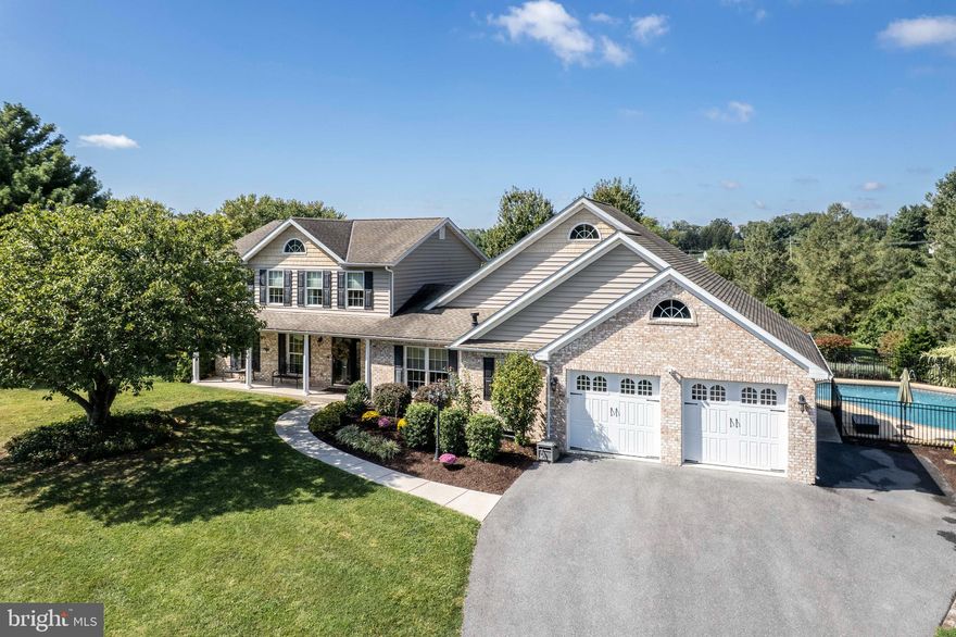 *Welcome to this custom built 4BR 3.5Bath 2 car garage colonial ideally situated on a quiet cul-de-sac with close access to Cape Horn Park, offering a low traffic setting that perfectly blends privacy & convenience to Hampstead amenities*With a new addition & whole house remodel completed in 2010, this home is the one you have been waiting for*Step outside & experience an entertainer’s dream featuring an oversized driveway, 2 car garage with upper-level attic floored storage, wraparound porch, covered front porch, flat landscaped rear yard, multiple decks, patio with covered custom pavilion, hot tub, & a heated inground concrete pool installed in 2015*A newer septic system adds peace of mind, while the expansive outdoor spaces & play set create the perfect backdrop for gatherings, relaxation, & everyday enjoyment*Inside, the main level showcases extensive custom updates & a highly functional layout*A welcoming foyer leads to a spacious, light filled living room & a stunning 25x15 dining room with gas corner fireplace & custom serving area, ideal for large family gatherings*The gourmet kitchen is a chef’s delight featuring granite counters, stainless appliances, new refrigerator, large island, & breakfast table area*Enjoy cozy evenings in the family room with a second propane gas fireplace, while the updated half bath, main level office, extra storage closets, & a large full bathroom—perfect for pool guests—complete this level with exceptional convenience*Upstairs, unwind in the spacious primary suite offering a sitting room, walk in closet, & updated primary bath with walk in shower & double sinks*Three additional bedrooms & another full bath provide ample space for family & guests*The lower level expands your living space with a generously finished rec room, utility room, storage room, & an additional bonus storage area with walk out stairs to the exterior, along with even more storage above the garage*From the incredible indoor functionality to the unmatched outdoor entertaining amenities, this home delivers comfort, style, & versatility in every detail*