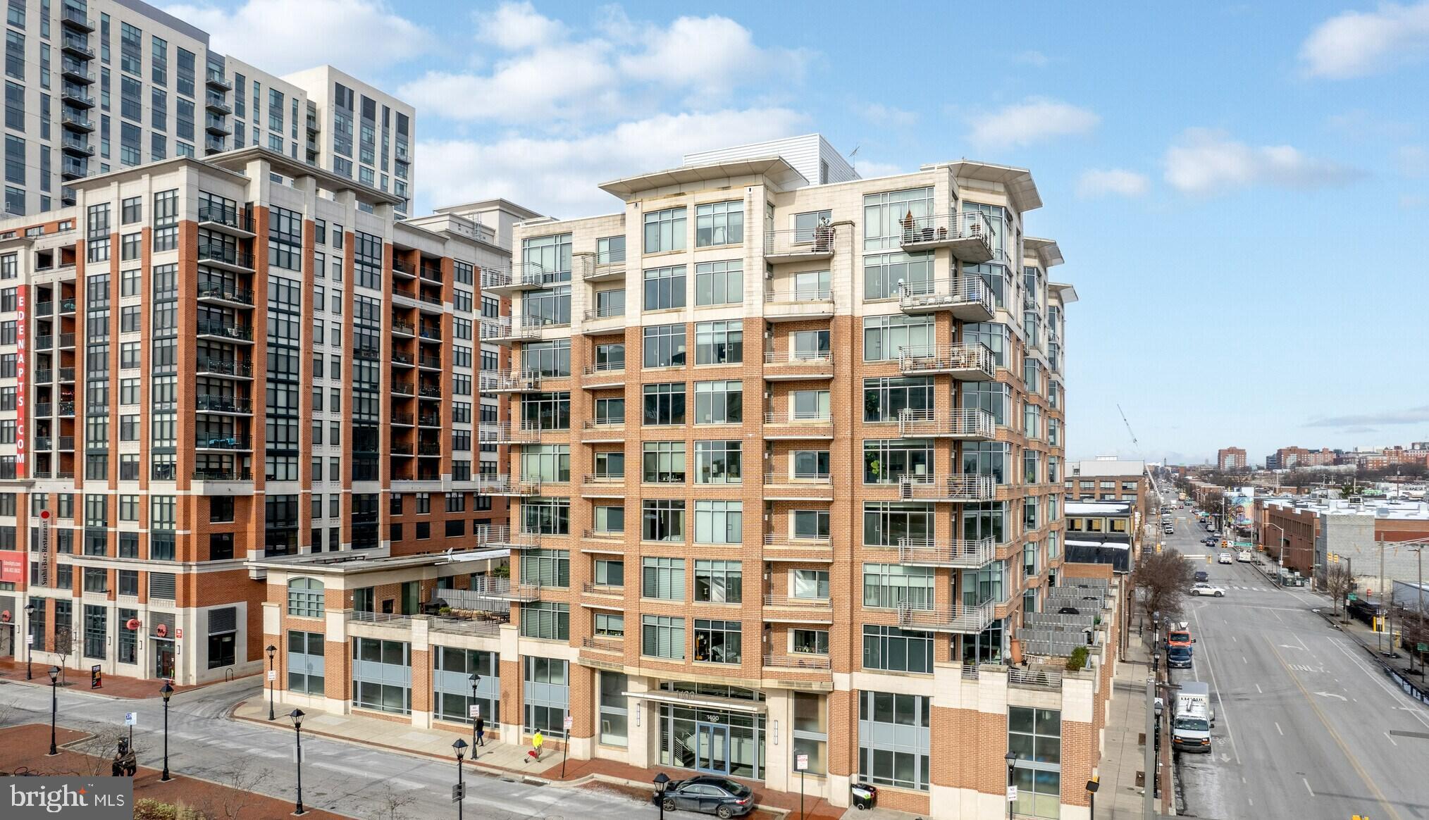 Welcome to Unit 704 at sought after 1400 Lancaster, where upscale living meets unbeatable location. This stunning 2-bedroom, 2.5-bath residence offers both water and city views, and tons of natural light-showcasing the best of Baltimore’s iconic Inner Harbor.
Step into an open-concept layout with high ceilings, a modern gourmet kitchen outfitted with stainless steel appliances, granite countertops, and custom cabinetry—perfect for entertaining or everyday luxury. The spacious primary suite features a spa-inspired bath with dual vanities, a soaking tub, and a separate glass-enclosed shower, plus generous closet space for all your storage needs.
Enjoy private balcony access from each room, in-unit laundry, one assigned garage parking spaces, and secure building access. Live steps away from Baltimore’s best dining, boutique shopping, Whole Foods, the waterfront promenade, and easy access to I-83 and major commuter routes.
Building amenities include 24-hour front desk concierge, private garage parking, and a pet-friendly community. Don’t miss this rare opportunity to experience luxury waterfront living in one of Baltimore’s most desirable locations. Schedule your private showing today!