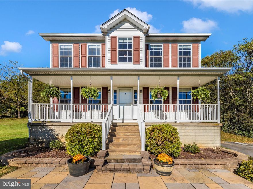 Nestled on over 2 acres, this beautifully updated 3-bedroom, 2.5-bath home offers a perfect balance of modern comfort and serene outdoor living. The expansive yard includes a 26x26 fire pit area with a DIY Solo Stove-style fire pit, perfect for outdoor entertaining.

Inside, the home features an updated kitchen with quartz countertops, stainless steel appliances, under-cabinet lighting, a large sink with a triple osmosis water filter, a convenient pantry and a great view of the wildlife from the breakfast bay window. The main level also offers a dedicated office space, ideal for remote work, and a cozy living room with a stone-faced propane fireplace (needs tank).

Upstairs, the primary suite includes a jetted tub in the en-suite bathroom, offering a spa-like experience, 2 more bedrooms, a full bathroom and a charming study nook at the top of the stairs. The finished lower level provides flexible space, perfect for a rec room, home gym, and storage, and comes equipped with the Owens Corning Basement Finishing System, for acoustics (95% sound absorption) and waterproofing insulation. Moisture resistant, mold and mildew resistant, acoustic insulation and has a R-11 thermal insulation value There’s never been any water issues, seller just liked the idea of extra insulation...features a transferable lifetime warranty.

Additional highlights include a covered front porch with a nice raised paver patio, a back deck perfect for outdoor relaxation, and CAT 5e wiring throughout the home for optimal connectivity.

Recent upgrades include:
**New Heil 2.0 Ton 15 SEER Heat Pump** (upstairs, May 2024)
**Luxury vinyl plank flooring on the 1st floor** (March 2024)
**New stove and hood** (January 2024)
**Roof replaced** on both the house and shed (April 2023)
**Septic system pumped** (January 2023)

Pleasantly situated on over 2 acres, this home offers ample space for outdoor activities while maintaining easy access to modern amenities...a true blend of tranquility and convenience. Only minutes from Charles Town or Inwood WV! *all room measurements in listing are approximate.  Schedule your showing today!