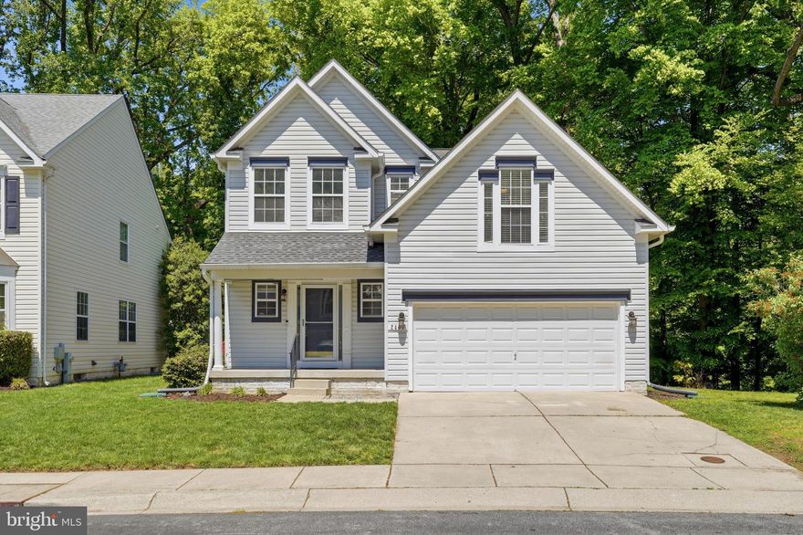 Beautifully maintained colonial in the sought-after Walden golf course community! Situated on one of the larger lots backing to trees and the 2nd fairway, this home offers privacy and scenic views. Featuring 4 spacious bedrooms, 2.5 baths, and over 2,600 square feet, the layout is ideal for both everyday living and entertaining.
The main level showcases  hardwood floors, carpet, and a bright, open floor plan with a two-sided fireplace connecting the living and family rooms. The kitchen includes granite countertops, stainless steel appliances, and ample cabinet space.
Upstairs, the expansive primary suite features a vaulted ceiling, walk-in closet, and a en-suite bath with soaking tub and separate shower. Additional highlights include a two-car garage, custom deck, and unfinished basement with room to expand.
Conveniently located near Ft. Meade with easy access to Washington DC and Baltimore, this home combines comfort, style, and a prime location.