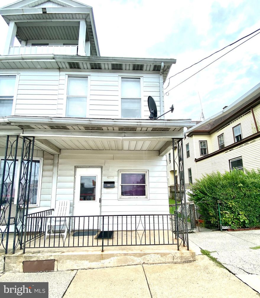 Welcome to 223 S Market Street, Mount Carmel, PA! This charming home presents an excellent opportunity for those seeking a comfortable and conveniently located property. With its 3 bedrooms and the potential for a 4th, this house offers ample space to accommodate your family's needs. Beautiful hardwood floors add an inviting warmth to the interior, creating a cozy atmosphere throughout the home. The upstairs has  3 bedrooms with beautifully updated  walls, each offering its own nice size closet space. Additionally, there is a potential fourth bedroom that could be utilized as an office, guest room, or whatever suits your needs best. Located in a desirable area, this property offers proximity to a variety of stores and businesses, making errands and daily necessities a breeze.  Great starter or immediate rental opportunities.

*** - Several offers received  HIGHEST AND BEST BY SUN AUG 20th at 7 PM  ***