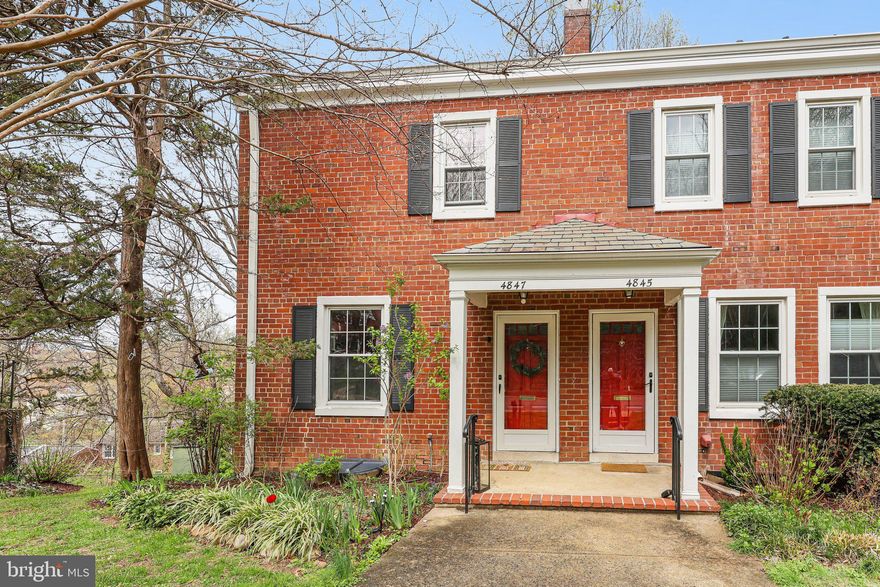 Owner's pride! One of the best maintained and styled homes in Fairlington Village. Lovely 2 bedroom, 2 bathroom end unit townhome located on the cul-de-sac. Light-filled main living level, accented with beautiful hardwood flooring and open space. The kitchen features upgraded white cabinetry with modern hardware, granite countertops and stainless-steel appliances. Dishwasher, Stove and Microwave (2021); HVAC (2019)- has been continuesly professionally maintained twice a year.  The upper level features two bedrooms, both with hardwood flooring & ceiling fans,  equiped closets and a full bathroom. The lower living level, can be used as a guest suite, or a rec room, plus a bonus room which can be used as an office, spare bedroom or an exercise room. Updated full bathroom with enclosed shower, washer and dryer in the lower bathroom. The backyard includes a balcony with RARE spiral staircase down to a beautiful & serene private patio. Other feature includes huge storage space in the attic which is fully insulated (very rear feature for the Fairlington units) with soaring ceilings & a window. There is plentiful parking in front of the house. Full access to Fairlington Village amenities, with the nearest swimming pool (50 yards) and tennis courts (30 yards) only a few steps away. The Condo Association is also responsible for the roof and all exterior elements of the house. Fairlington is a dog owner’s paradise, with plentiful parks (including nearby Shirlington dog park), even a doggy swimming day in the pools. It is also extremely cyclist-friendly, with access to DC (via Crystal City), almost entirely via Four-Mile Run and the Mt. Vernon trails. Fairlington also features excellent public transportation access, with frequent WMATA buses that connect to the Pentagon metro station, and nearby Arlington ART and Alexandria DASH bus lines. Visit soon, before this unique unit is snapped up.