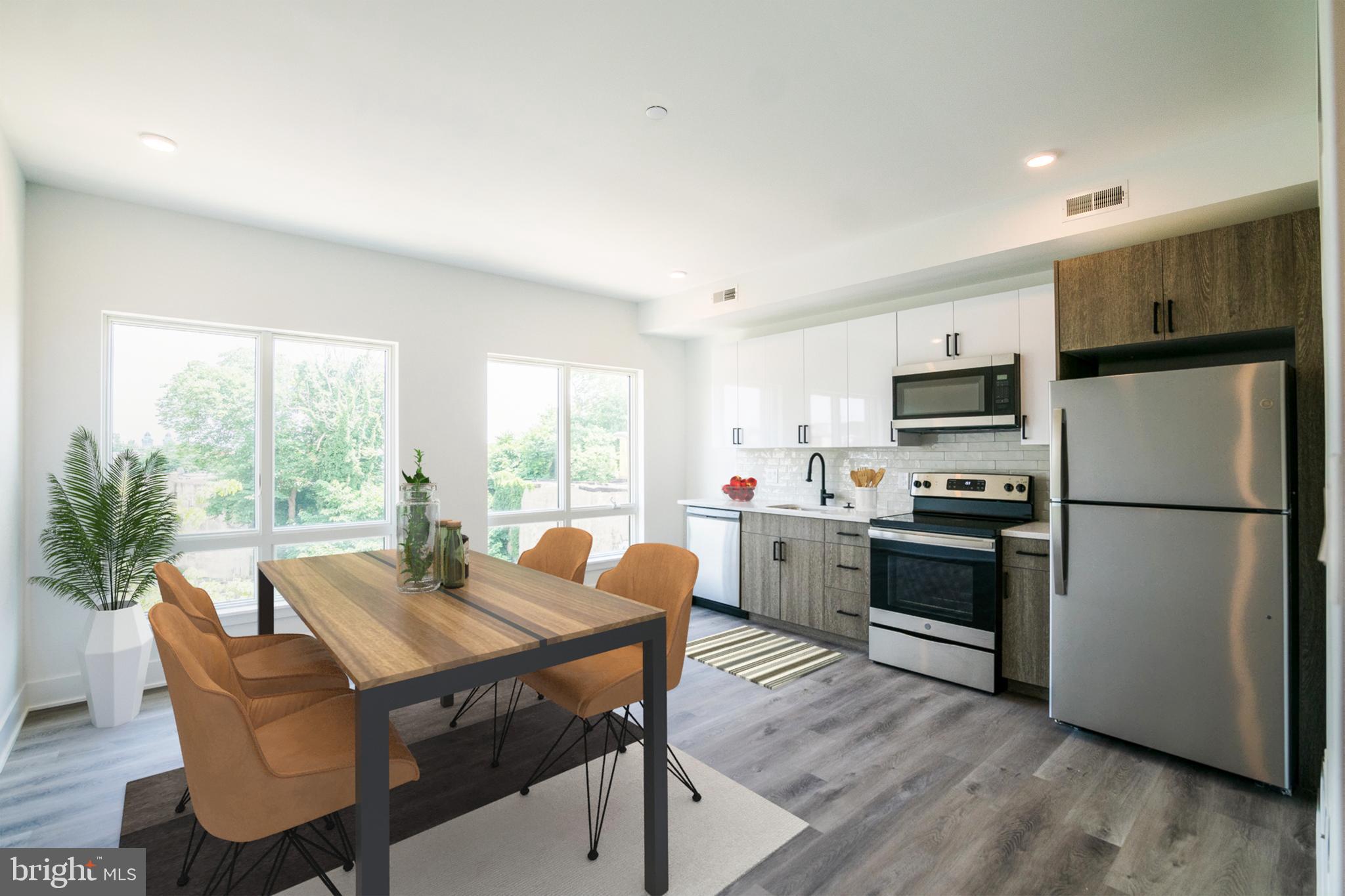 *Available 7/1!*
Situated in the heart of Point Breeze, this building is conveniently located just south of Graduate Hospital and is easily accessible to Rittenhouse Square, the Schuylkill River Park, the Italian Market, and more by foot, bus, or the Broad Street line. Additional neighborhood amenities include ample non-permitted street parking, corner grocers, and local watering holes and eateries including the American Sardine Bar, the OCF Coffee House, and On Point Bistro.
This 1 bedroom, 1 bathroom apartment comes with modern finishes, including hardwood floors, central AC, in-unit laundry, as well as recessed lighting. Natural light is also abundant with multiple oversized windows and there is plenty of closet space. The kitchen is beautifully appointed with quartz countertops, stainless steel appliances and subway tile backsplash. The contemporary full bathroom features a shower/tub and sleek vanity with a unique lighted mirror, while the bedroom has a window allowing for diffused natural light as well as its own closet. Residents also have access to a package room, bike storage room, and shared roof deck that offers amazing city views!
Lease Terms: Generally, 1st month and 1-month security deposit are due at, or prior to, lease signing. Landlord may require other terms such as last month’s rent upfront—$ 65 application fee per applicant. Tenants are responsible for: electricity, gas (if applicable), cable/internet, and a $10/mo technology fee. Water is a flat monthly fee of $60. Additional fees or requirements may be applicable for units with Homeowners or Condo Associations. Landlord Requirements: Applicants to make 3x the monthly rent in verifiable gross income, credit history to be considered, have no evictions within the past 5 years, and must have a verifiable rental history with on-time rental payments. Exceptions to these criteria may exist under the law and will be considered. Cosigners will be considered.
*Price reflects the net effective rent when a 2-week credit is applied for $1,425/mo.
*1 dog under 35 lbs permitted with owner approval – $350 pet fee + $50/mo pet rent required.
*Photos of a similar unit. Finishes may vary.
