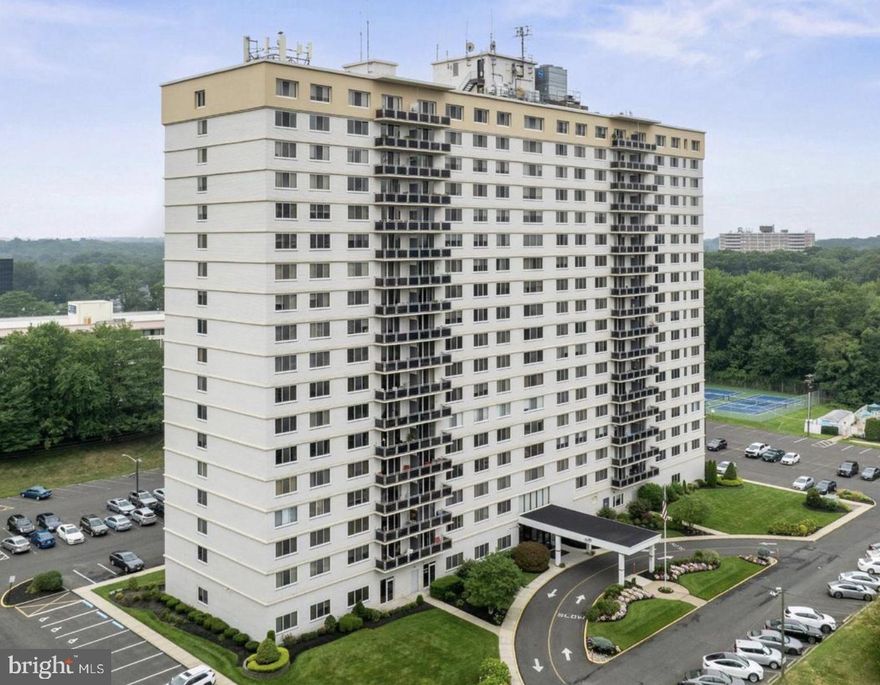 Welcome to the highly desirable Mark70 Highrise Condominiums in Cherry Hill! This spacious 3 bedroom, 2
bathroom unit offers  convenience, comfort, and modern living. Enjoy the
ease of private parking with dedicated spaces just steps from the entrance.  Enter to a well appointed lobby and a 24/7 doorman, providing added security and peace of mind. Multiple elevators service the building.
 The spacious
living room offers plenty of room for relaxation and entertaining, 
 The fully remodeled kitchen is well-appointed with crisp, white cabinetry and new appliances. There is a dedicated
dining area right off the kitchen—ideal for casual meals or dinner parties. Step outside onto your private
balcony to enjoy panoramic views of the tennis courts, pool, and other community amenities.  Bedrooms are generously sized, offering ample closet space with built in California Closet systems. Primary bedroom features an en suite bath with stall shower. This condo was fully renovated to include new Kitchen, New flooring, Fresh paint, and Updated baths
 Don’t miss the chance to make this beautiful condo your new home! Monthly Association fee covers Gas, Electric,Heat, Air, as well as building maintenance. Situated just minutes from shopping, dining and major roads for ease of commute. Property sold in AS-IS condition.
Schedule your showing today!