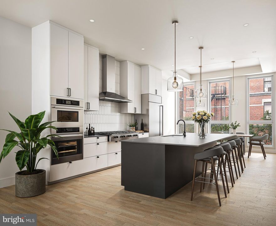 Now offering upgrade specials with acceptable offers!  (Upgrades include custom primary closet, outdoor kitchen on rooftop, EV charging in garage, Quartz backslash, and more!)  Coming Soon to the heart of Bella Vista, we are pleased to announce 10 on Eleventh. TEN stunning high-end townhomes perfectly placed on the corner where Christian Street and Eleventh Street meet. Hightop Development presents a development where luxury living meets contemporary elegance in one of Philadelphia’s most sought after neighborhoods. Each home spans over 3,200 square feet and features 4 bedrooms, 4 full/2 half bathrooms, 2-Car Garage Parking, a 5-stop elevator and private rooftops. At 10 on Eleventh, customization is key. Choose from THREE distinct design selection packages curated to suit your taste and style preferences. With guidance from a dedicated interior designer, immerse yourself in the process of customizing every detail of your home to reflect your vision. Upon arrival, enter into the foyer where you will be greeted by a full bedroom and bathroom duo with an elevator ready to take you down to the fully finished basement or to the main level of the home. Enter onto the expansive main level of the home and immediately notice the pristine hardwood flooring and recessed lighting throughout. This level is an open floor plan that combines both living and dining. The gourmet chef's kitchen boasts beautifully designed cabinetry throughout, stainless steel appliances, high-end countertops, a generously sized kitchen island with barstool seating, and a space dedicated for dining off to the side, perfect for entertaining guests. Before you pass through the living area, off of the kitchen, you will find a powder room. Take the elevator upstairs to the luxurious owners suite. This level of the home includes a spacious bedroom filled with natural light pouring in from the large windows, a walk-in closet with custom shelving and a beverage center with storage for convenience that leads directly into the primary bathroom. This spa-inspired bathroom has custom tile work, a closet for linen storage, dual vanities with storage, a soaking tub and a large stand-in shower with a rainfall shower head. Down the hall you will find a room dedicated to laundry, designed with convenience to elevate your day-to-day life. Upstairs is home to two more spacious bedrooms with full bathrooms and ample closet space with custom shelving. Before making your way to the private rooftop deck, pass by your very own wet bar with wine storage. With space for a hot tub and dining area, the expansive rooftop deck is perfect for relaxing after a long day or entertaining guests on the weekend. Don’t forget about the fully finished basement that serves as an additional living space and includes a half bathroom. The 10 on Eleventh Homes come fully equipped with a 10 Year Tax Abatement and 1 Year Builders Warranty. The future residents of these homes will have unparalleled access to a dynamic array of amenities and attractions in Bella Vista. From iconic Italian Market, eateries like Dante & Luigi's, Saloon, Fitzwater Cafe, to charming boutiques along South Street. Just a short walk to Washington Square West, Center City, and Olde City, this location is unparalleled. There is also easy access to major highways and public transit options, making navigating the city incredibly easy. These homes will be delivered in early 2025. Reach out to our sales team for more information!