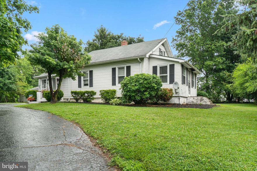 Three bedroom ranch home on 1.57 acres in Rising Sun.  Property sold AS-IS.  Oil radiator heat, multiple out buildings, walk-up attic for storage, concrete floor basement, well pump and pressure tank have been replaced within the last couple of years.  There is plumbing behind the wall in the bathroom for a tub.  Property is on well and septic . Loads of potential!