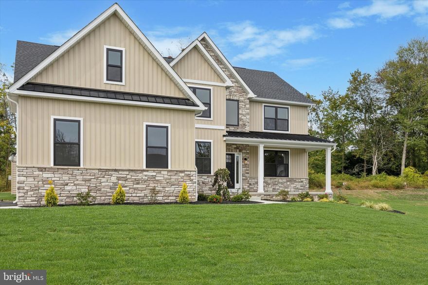 2026 Starts with Savings! Builder is offering a New Year Sales Special with $30K in free Builder Options! This stunning, new construction single-family home is located in a quiet cul-de-sac, on 1.82 acres, in the highly desirable Worcester Township, part of the award-winning Methacton School District.  Enjoy easy access to major routes including 363, 422, 29, 476, and 76, and find yourself just minutes from grocery stores, luxury shopping, Valley Forge National Historical Park, King of Prussia Mall, Skippack Village, and Providence Town Center in Collegeville. With nearly 3,500 square feet of beautifully designed living space, this home is sure to please! Wide-plank hardwood flooring spans the entire first floor, complemented by sleek black Andersen windows, contemporary plumbing fixtures, and stylish lighting. The first floor features a formal dining room, an expanded gourmet kitchen with rich cabinetry, stainless steel appliances, quartz countertops, a tile backsplash, oversized sink, and a spacious breakfast area. A sun-drenched sunroom for added living space, and the cozy family room features a gas fireplace perfect for gathering. A powder room and a private home office or study complete the main level.  Upstairs, you'll find a luxurious primary suite with a sitting area, an oversized walk-in closet with built-ins, and a spa-like bath featuring dual vanities, a tiled shower, a freestanding luxurious soaking tub,  a private water closet, and linen storage. The second bedroom includes a walk-in closet, while the third bedroom offers private access to the hall bath with dual vanities. The fourth bedroom boasts its own en-suite bathroom, ideal for guests or family members seeking extra privacy. Additional highlights include a full basement with 9-foot ceilings—ready to be finished—and a 3-car garage.  Low HOA- $300  PER YEAR. Property taxes will be assessed after settlement; any quoted taxes are estimates only. The listed price includes current New Year Savings Incentives and a Lot Premium Waiver, making this an exceptional value.  (Please note: photos are of a previous model home and may show options not included).