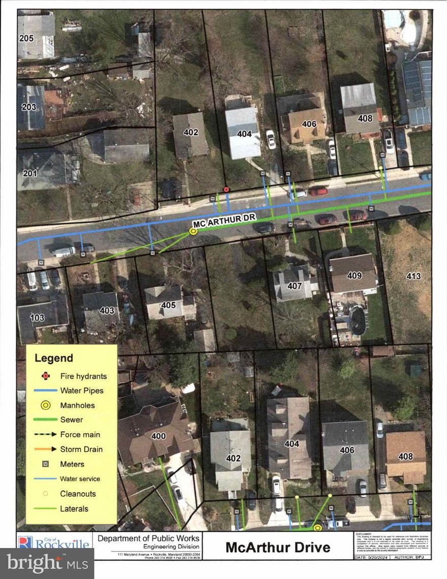Rare opportunity to build your dream home in the heart of Rockville! Located on McArthur Drive in the established Harriett Park neighborhood, this property offers outstanding potential in a desirable residential setting. The surrounding area features a charming neighborhood feel with nearby homes, mature streetscapes, and convenient access to everything Rockville has to offer.

The lot provides a great opportunity for a buyer, builder, or investor to create a custom home in a well-positioned location. City mapping shows nearby public utility infrastructure along McArthur Drive, including water, sewer, meters, and laterals, giving buyers helpful information as they explore future development possibilities. Buyer to verify all building requirements, utility connections, permits, zoning, and development potential with the City of Rockville and appropriate authorities.

Enjoy the convenience of being close to local shopping, dining, parks, commuter routes, and the many amenities of Rockville. Whether you are looking to design a personal residence or explore a new construction opportunity, this property offers a unique chance to build in a great neighborhood with strong long-term appeal.