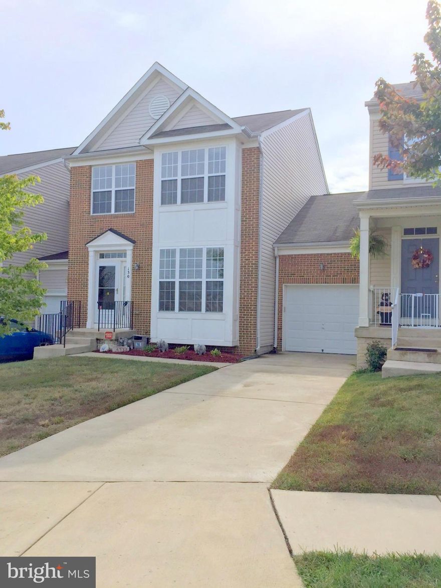 Huge attached townhome in Stafford w/garage 1 car. Blocks from 95 and Route 1. Well cared for and shows pride of ownership. Finished basement with 4th bed (NTC). Eat in Kitchen. Master bed with luxury bath and WIC. Backs to woods with private deck and fully fenced back yard. Brick front with concrete driveway. Don't miss out on this wonderful opportunity. Subject to Third Party Approval.