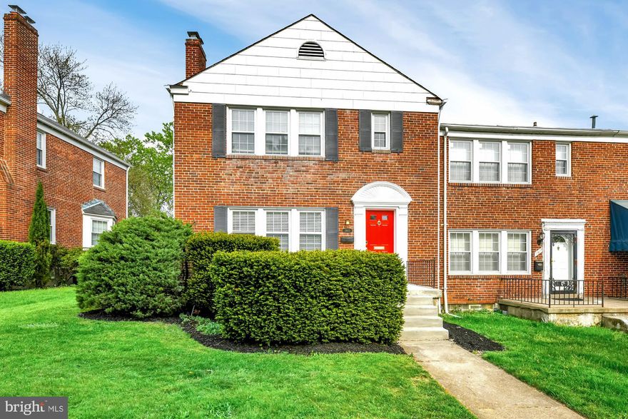 WELCOME TO 1860 LOCH SHIEL RD - LOCATED IN THE TOWSON NEIGHBORHOOD OF LOCH RAVEN VILLAGE*This 100% brick end of group town home features 3 bedroom & 2 1/2 bathrooms*The spacious main level includes large living room with wood burning fireplace, formal dining room with bay window, kitchen with all appliances & powder room*Upper level has large primary bedroom with 3 closets, 2 additional bedrooms, full bathroom & pull down stairs to attic*The partially finished lower level includes a family room with new carpet, recently added full bathroom & extra large storage room/laundry with walkup stairs leading to backyard*Outdoor amenities include front porch & beautiful backyard with patio* UPDATED GAS FURNACE, AC & WATER HEATER*SELLER HAS PAID FOR GRASS CUTTNG THROUGH 2022*THIS HOME IS MOVE IN READY!