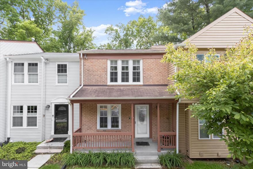 OPEN 5/9  2-4PM.  This is the largest floor plan and rarely available townhome in the sought-after Bonifant Woods community boasting over 2,100sf of living space.  The main level features a bump out and skylights.  This home has been freshly painted throughout with new carpet on the stairs and basement, hardwood floors on main and upper levels, updated kitchen with granite countertops, stainless steel appliances and pass-thru to the dining room, private deck off the living room with serene views of mature trees and nature, renovated primary and hall baths upstairs and a walkout basement with wood-burning fireplace.  This home is conveniently located near grocery, dining and the ICC (Rte 200) and is a must see!