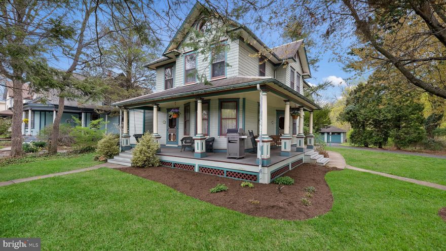 Step back in time, in this lovely Village Victorian sitting on .50 acres corner lot located in historic Wycombe.  This home features hardwood floors throughout, some pocket doors and detailing in the woodwork throughout.  The kitchen was remodeled in 2008 with custom cabinets hiding all the appliances.  In the family room, there is a custom built-in entertainment center including surround sound speakers in the ceiling great for movie nights.  There is a first-floor office located off the family room with a full bath around the corner.  There are four bedrooms and a full bath.  Everywhere you look, you can see the old Victoria charm in the house from the detailing on the ceilings to the little door stoppers.  Easy access to all major roads.
***GPS coordinates are showing up as Newtown and not Wycombe***