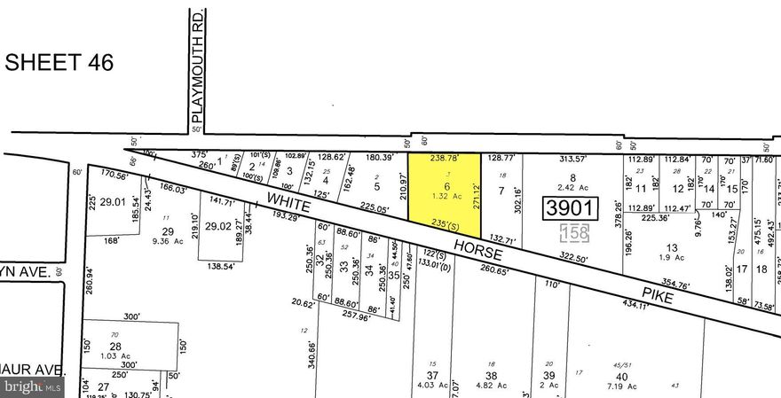Build Your Business in Hammonton, NJ. Business friendly community. Better yet, this property has a prior approved site plan. This site plan was for a car wash which has since expired. Documents are on file. Complete prior approved resolution, also available for review. 1.32 acres located on the very busy White Horse Pike. This property has two frontages on US Route 30 (aka White Horse Pike) and to the rear, County Road (Main road). Total traffic count 25,000 per day(+/-). The prior approved site plan has the following: Final Planning Board Approval, Pinelands Approval, DOT Approval, Atlantic County Approvals, and Soil Conservation Approvals.  This property is located in the heart of Hammonton's commerce center. It is one of the best locations possible- reason being, its on the right side of US Route 206. Route 206 funnels thousands of more cars East bound to the Shore vs the West bound direction. The zoning is (HB) Highway Business. typical commercial business is acceptable (ie: restaurants, fast food, automotive, car wash, office, etc). Heart of Hammonton. Build Your Business Here! Call Today!