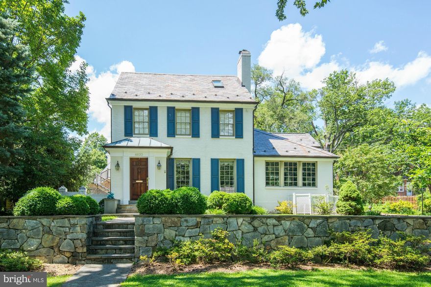 Sophisticated Colonial! It has what you have been looking for and more! Renovated over time, this home features a gracious Liv rm w/FP, chef's Kit w/ island, vaulted ceiling Fam rm w/FP, sep Din rm, spacious MB w/walk in closet and sep. BA, fin 3rd flr, fin LL in-law suite, private patio, garden and Sep Studio above detached Gar.! Don't wait!