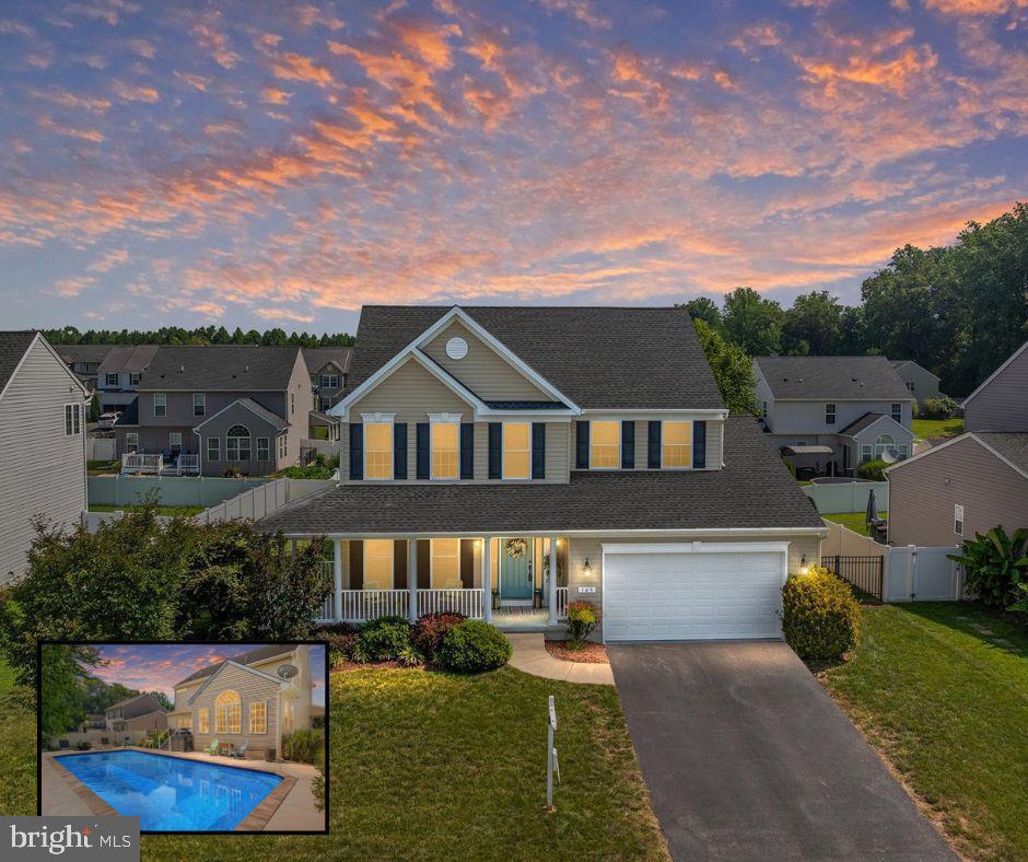 Welcome to Your Dream Home in Sought-After North Brook!
This stunning Colonial has it all, space, style, and an incredible backyard oasis! Step into the heart of the home: a gorgeous, oversized white kitchen with high-end appliances, perfect for cooking and entertaining. The kitchen flows effortlessly into the bright sunroom and cozy family room, offering the ideal layout for modern living.
Upstairs, you'll find a spacious primary suite featuring custom shiplap, a tray ceiling, and a luxuriously upgraded bathroom with an oversized walk-in shower. The partially finished basement adds bonus living space, plus room for storage or your future vision.
Step outside to a composite deck that leads to your in-ground saltwater pool (2021) surrounded by a beautiful concrete patio, the perfect spot for relaxing or hosting summer gatherings.
All of this is nestled in the highly desirable North Brook community, with amenities including a playground, soccer field, scenic ponds, pavilion, and walking paths through the woods.
Your perfect combination of indoor comfort and outdoor fun awaits , don’t miss it!