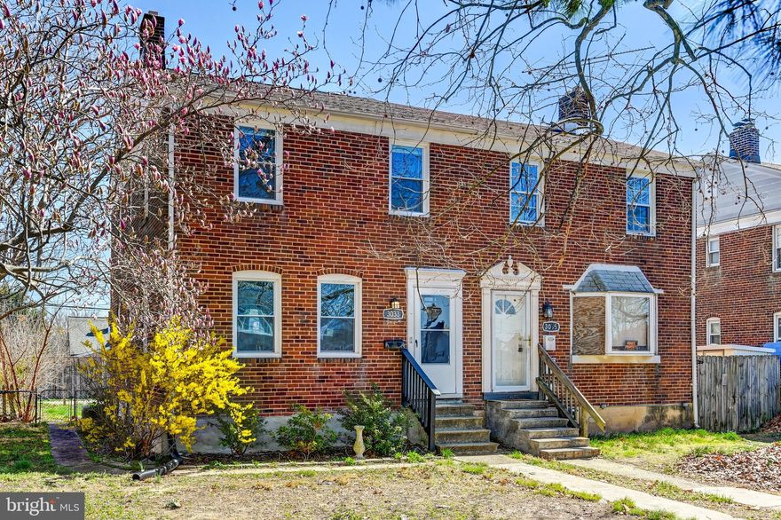 Don't miss the opportunity to own this beautifully updated semi-detached home in the heart of Old Dundalk. This property has been completely renovated and converted back into a single-family residence, making it the perfect choice for someone looking for a cozy, modern, and welcoming home.

Step inside and discover an updated kitchen, fully equipped with sleek stainless steel appliances. The home boasts three spacious bedrooms, each offering plenty of natural light and comfort. Upstairs, fresh carpeting complements the home's newly refinished hardwood floors on the main level, creating an inviting atmosphere throughout.

The two remodeled full baths feature stylish finishes that enhance the home's modern appeal. With an updated 2020  Rheem HVAC system and central A/C, you'll stay comfortable year-round, no matter the weather. New gutters, downspouts, and double-hung replacement windows throughout provide both practical upgrades and a fresh, clean look.

For those who love outdoor living, the10x10 rear deck is the perfect spot for enjoying your morning coffee or unwinding after a long day. Additionally, a 20x20 parking pad in the back offers plenty of off-street parking.

Every detail has been thoughtfully addressed to create a space that is both beautiful and easy to maintain.
This is more than just a house—it's a move-in ready home that blends modern updates with comfort and charm.