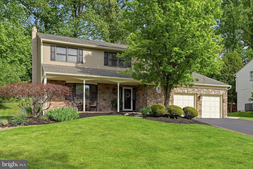 Nestled in one of Langhorne's most sought-after neighborhoods, Sweetwater Farms, 331 Fox Hollow Drive in award-winning Neshaminy School District is truly move-in ready. Lovingly updated throughout its ownership, every detail has been considered for the next family to call it home. Inside, generous living spaces give everyone room to spread out: a welcoming living room, an expanded family room anchored by a wood-burning fireplace and built-in shelving, and a finished basement with a bar ready to become whatever you need—a third living space, home gym, office, or all three. The remodeled kitchen features custom cabinetry and granite countertops. Four ample bedrooms and stylish, updated bathrooms with granite vanities offer comfort throughout. The primary suite impresses with a walk-in closet and fully renovated ensuite spa bathroom (2021). Several major upgrades are already done: new central air and heating (2025/2026), new Luxury Vinyl Plank (LVP) flooring and paint in the basement, a freshly repainted deck, and a newly sealcoated driveway (2026). A generous two-car garage completes the package. Located just minutes from Tawanka Elementary School and Playwicki Farm, this home also offers easy access to Route 1 and Bridgetown Pike, making it perfectly situated for everyday living and working. This one checks every box — come see it before it's gone.