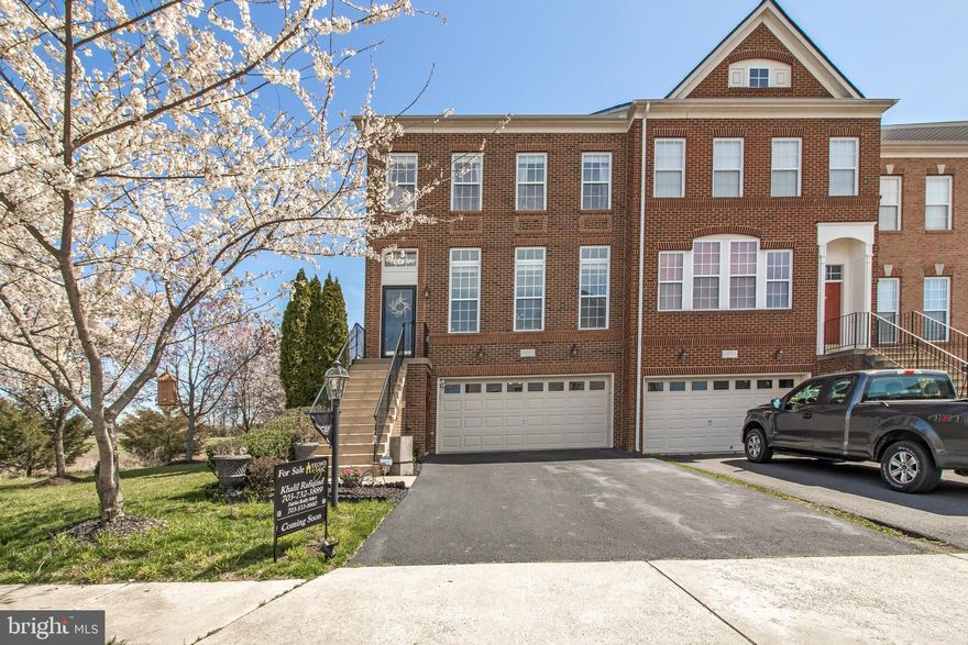 This Gorgeous Van Metre Mosby model End unit townhouse features 3 bdrms,3.5 bathrooms, 3 finished levels ,multiple Restoration Hardware Chandeliers, walk out basement,  a 2 car oversized garage with new garage door and new garage door opener, with  wi/fi enabled motor(2019), upgraded wiring for EV level 2 supercharger. Hardwood floors on the main and upper levels and 9+ft high ceiling throughout.  On the Main level an upgraded tile floor foyer welcomes you to a sun filled living room, separate dining area, family room, morning room , and a gourmet kitchen which features soft close Kraft Maid cabinets, backsplash, granite countertops,  center island, double pantry and a 5 burner cooktop. From the morning room walk onto the new Trex deck. Upper level has new(2019) hardwood floors, ceiling fans in all 3 bedrooms, 3 walk in closets in the MB and the hall bath has upgraded shower panel system w/ rectangle rain head and jet features.  Master bath also has upgraded exhaust fan w/colored light and bluetooth music features.  Lower level features include movie theater room with projector, HD screen and Bose sound system, and a newly installed Lifeproof flooring. There is a gas fireplace in the  Den (office space) area.  A must see property.