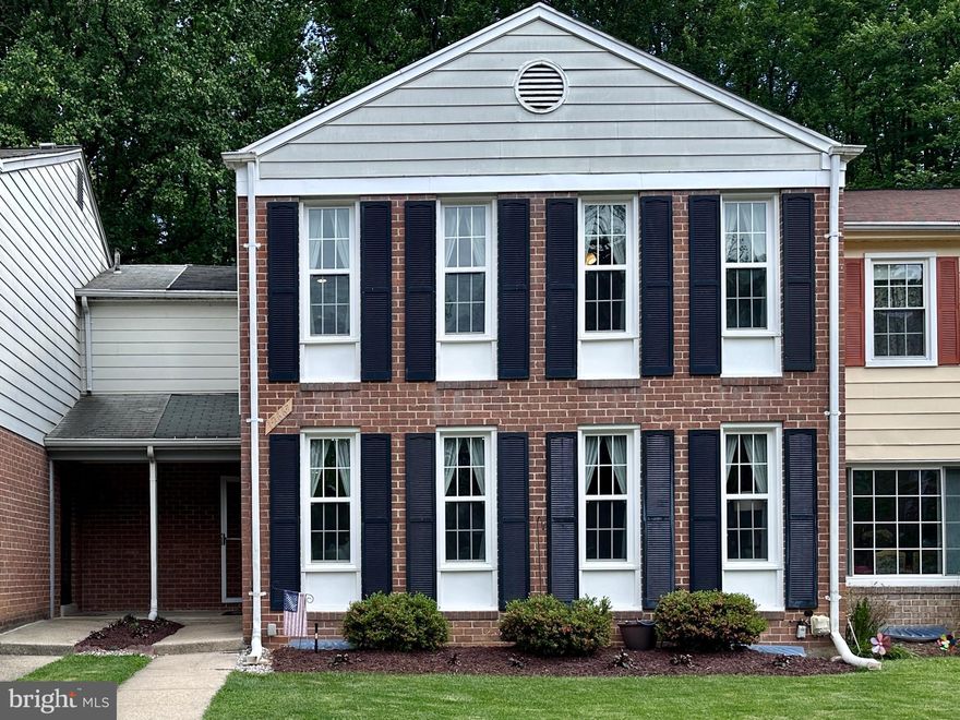 WELCOME TO 12667 ENGLISH ORCHARD COURT ...THE STAR OF THE NEIGHBORHOOD. Please remove shoes or use shoe coverings provided. This three level meticulously maintained 4 bedroom, 3 full bath, one half bath townhome redefines luxury living. Step inside and immerse yourself in the welcoming ambiance of the perfect floor plan. The soft glow of sunlight seamlessly transitions from the living room to the kitchen creating a harmonious space adorned with beautiful hardwood floors that infuse warmth and charm throughout.  The high-end kitchen serves as a culinary haven, featuring granite countertops, tile backsplash, stainless steel appliances and gorgeous upgraded cabinetry. Equipped with a chef's gas stove and oven, the kitchen takes convenience to the next level. An island takes center stage, offering added functionality for your culinary adventures. On the upper level, the primary bedroom is very generous in size, walk-in closet, large private bathroom and features a unique bump-out space that adds character and creates a cozy, welcoming atmosphere.  This floor also has two additional bedrooms and another full bathroom. The lower level offers the 4th bedroom, huge rec room providing more living space, a full bathroom and walkout to the completely fenced backyard and storage shed. This townhome is a commuter's paradise, offering quick and easy access to the metro and major routes, making your daily journey a breeze. Don't miss out on the opportunity to make this beautiful townhome yours! BE SURE TO VIEW THE VIRTUAL TOUR .