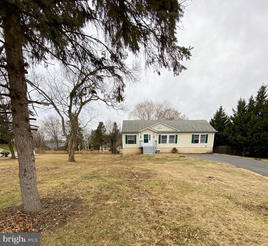 Great opportunity to purchase a single ranch style home in the Trappe/Collegeville area on a cul-de-sac location.  Situated in close proximity to all your daily needs including, but not limited to, an array of shopping centers, casual and fine dining, major traffic routes and the Ursinus college.  As you enter the home, you will find a spacious living room with coat closet and open views of the dining and kitchen areas.  Three spacious bedrooms and two full baths featuring tub/shower combo can also be found on the main level.  The country style kitchen features oak cabinetry, stove, microwave, refrigerator and dual stainless sink that overlooks the expansive rear deck and rear yard.   Additional cabinetry and side peninsula will aid in entertaining. Adjacent the kitchen you will find main level laundry and side entry to the home.  The dining area features chair rail, shadow box and crown moldings, decorative columns, and sliding glass doors that lead to the expansive rear deck that overlooks the level rear yard.  Natural light abounds throughout the main level.  The partially finished lower level features one additional bedroom with two large windows, a spacious family room, tile flooring and walk up stairs with French doors that lead to the rear yard.  There is an additional unfinished area on the lower level that could easily function as a workshop, gym, and/or storage area to name a few. This home is a good canvas for you to bring your creativity, design and finishing touches to life as you make it your own.  Envision the possibility of creating a greater open concept layout of the living room, kitchen and dining areas or adding a large kitchen island with upgraded appliances and so much more.  Additional features include:  Newer heater, water heater and roof (2001).  Sq. ft. is approximate.  Shown by appointment only.