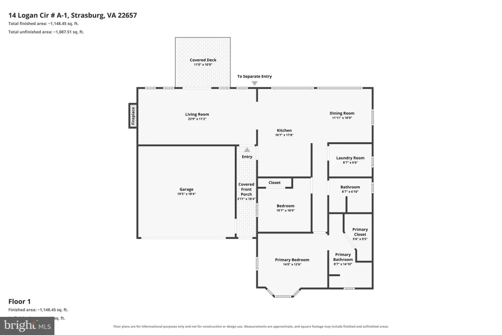 14 Logan Circle Unit A-1, Strasburg, VA 22657