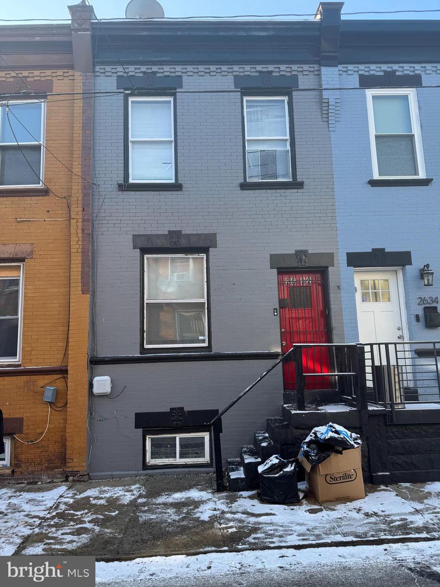 JUST HIT MARKET IN STRAWBERRY MANSION! Great investment opportunity to be added to any rental portfolio.  Property was recently rented for $1350, 12% Cap Rate.  Property to be sold as is .  Seller requests use of their title company.  Schedule your showing today!!!