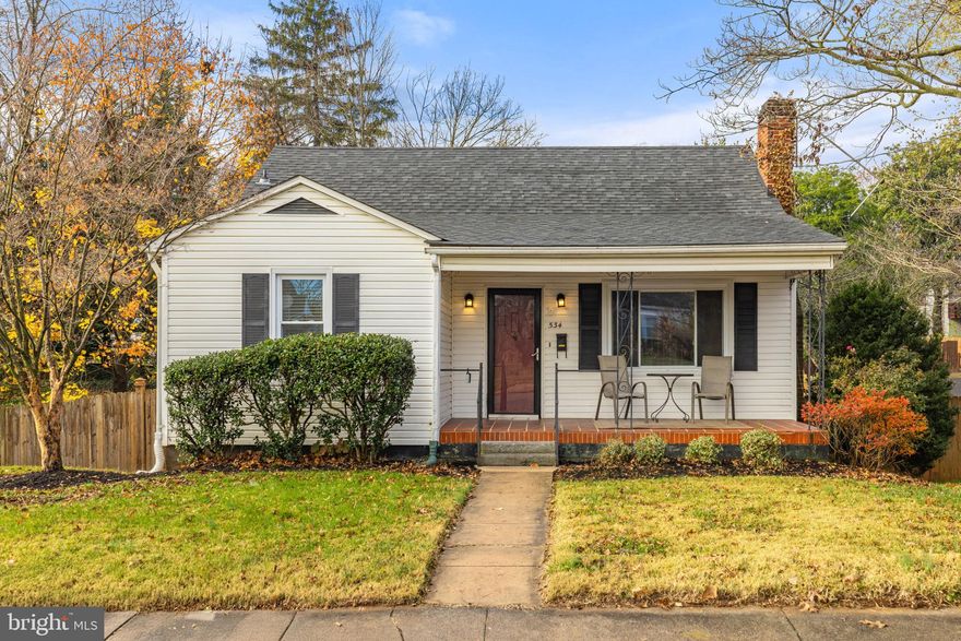 Discover the character and convenience of in-town living at 534 S Church Street in Charles Town. Just one block from Jefferson Memorial Park and an easy stroll to downtown shops, dining, and the seasonal farmers market, this 3-bedroom home blends classic 1950s charm with practical everyday comfort.

Inside, you’re welcomed by hardwood floors, a cozy living room with a wood-burning fireplace, and a lovely arched entryway that leads to the breakfast area—one of the home’s most charming original details. The kitchen features brand-new appliances, and the bright four-season room offers flexible space for morning coffee, plant lovers, or simply relaxing with backyard views. Two bedrooms and a full bath complete the main level.

Upstairs, the third bedroom provides a quiet retreat with natural light and generous storage. The lower level provides an area for a walk-out rec room with a wood stove and concrete flooring, giving you a blank slate for future possibilities. A basement rough-in for a second full bath and laundry hookups adds even more potential.

Outside, the fully fenced backyard offers plenty of room to play, garden, or entertain. Street and alley parking provide convenient options for visitors and everyday living.

Important updates include a new roof (2024) and HVAC system with electric heat pump and central AC (2022) for peace of mind.

With  amenities such as walking trails, tennis and pickleball courts, basketball courts, a public pool, and shaded picnic areas just moments from the front door, this location captures the heart of Charles Town living—walkable, welcoming, and full of small-town charm.