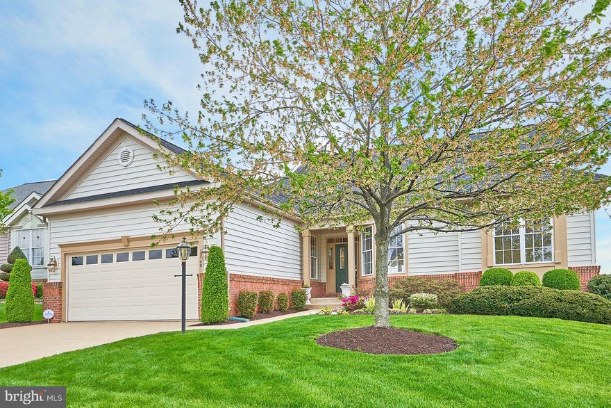 OPEN HOUSE SUN 4/25 from 1-4 pm.  Absolutely Immaculate Tigerlilly Extended Model.  Brick front with extensive lush landscaping, hardscaping  and gardens surrounding the home.   Gleaming hardwood flooring on most of the main level.  Freshly painted throughout.  All new carpeting just installed.   Elegant light fixtures including sconces,  updated chandelier and recessed lights.  Main level Primary Owners Suite with luxury bath, huge walk in closet, granite counter and two sinks, shower stall and soaking tub.  2nd bedroom with access to hall full bathroom.  The office space is great for a smaller bedroom or den.  Large Dining Room with easy access into the kitchen, complete with crown and chair moldings. Unique Granite Counter tops, black appliances, large center island and lots of cabinets will delight any chef!  Mud room from the 2 car garage with washer and dryer leads easily into kitchen.  Garage has been completely updated with shelves, floor mats, wall brackets by Garage tek.   Large Breakfast Nook compliments the kitchen area.   2 story vaulted ceiling in the Great Room gives space and depth to the room.  Gas Fireplace and mantel is  the  focal point.  Sunroom with skylights add an extra dimension to this floorplan.  Walkout to the oversized  deck which overlooks he 7th hole of the golf course and the lake.   Upper level loft overlooks the great room.  A third bedroom and full bath make this a wonderful guest area for those long weekend visits with family and friends.   Lower Level features a huge rec room,  a 4th legal bedroom just installed with gorgeous LVP floor.  Plus full bath, huge closet and a large storage area with walk out to the rear yard and patio.  Plus another storage room!  Heritage Hunt is filled with great amenities including swimming, golfing, tennis courts, club house, fitness center, dining rooms, party rooms and the Marsh Mansion - another fabulous venue for parties and afternoon cocktails.  HOA include basic phone, cable and tv!  Hurry, this one will not last long!