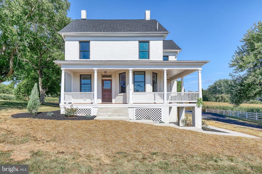 Fully Renovated Built in the Year 1900 Farmhouse sitting on 2 acres of flat pristine property in the sought out Dallastown School District, situated ideally across from Bridgewater Golf Club. Top quality workmanship and finishes, this beauty is in fine shape for the next 100 Years!. Gourmet Kitchen, Master Suite, Brand New Roof, Harvey Windows, New HVAC, Event Size Bank barn, 3 Bay Mechanic's garage, and a wooden chicken coop are just some of the amazing features of this historic gem.  Storybook 360 scenic views, this 3 bed, 2 bath is a must see!