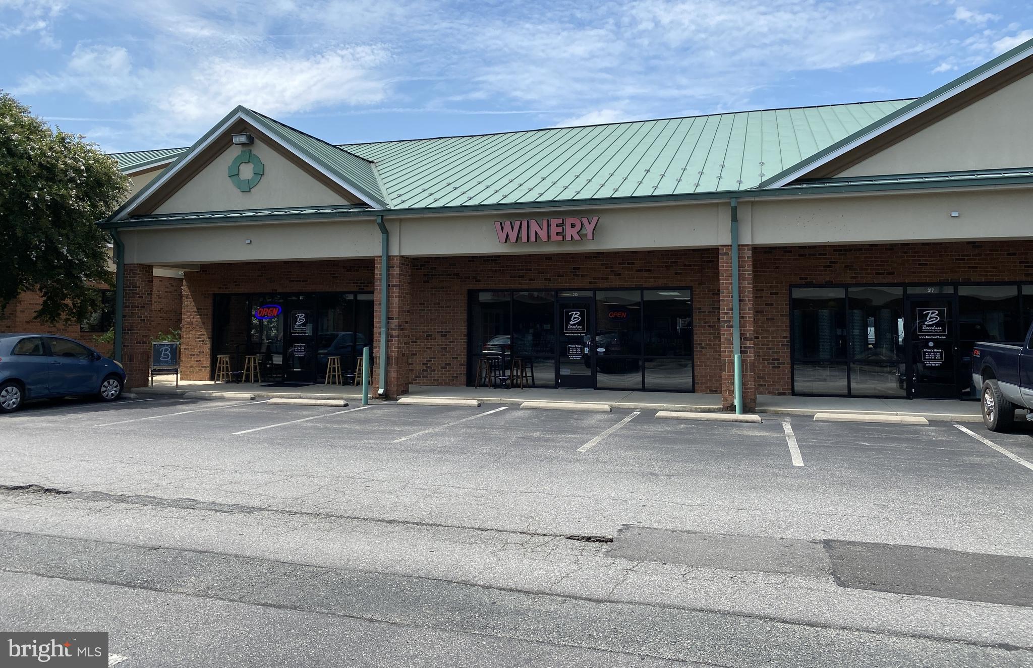 Three (3) commercial condominium units located in Five Mile Centre business park in Spotsylvania County(Fredericksburg mailing address) available for sale individually as well as all together. Each unit contains approximately 1500 SF for a total of 4500 SF. Current us is Bacchus Winery and Supply (Check out website). Owner is an experienced Oologist, who is relocating to his vineyard in the Northern Neck area of Virginia. Former uses of the 3 units for sale were a hair salon, a bakery, and a place of worship. Infrastructure for these prior prior uses remain in place in the event new Owner desires to own their own business location in one of these areas. Five Mile Centre is an established commercial and park which stays full, due to its convenient location and professional management. The owner/tenants in the park include The International Market, Bacchus Winery, Medical and other professional offices, physical therapy and sports trainers, seamstress, various salons, Holistic Wellness, places of worship, a restaurant, and others. Showing of the interior is by appointment only and prequalification. The sale of one or two of these units at a price of $310,000 per unit must close at the same general timeframe as the other units(s).