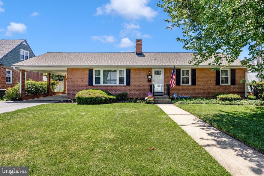 Conveniently located near Rosedale Park, Baker Park and downtown Frederick, this well cared for home offers a welcoming layout with beautiful hardwood floors throughout much of the main level. The generously sized living room features a woodburning fireplace and comfortable gathering space, while the updated kitchen and dining area feature updated appliances including a brand new flat surface range, granite countertops, and soft-close cabinetry, offering great storage and space for a nice sized table and easy access to the backyard deck, stone paver patio, and attached single car carport.

The home includes 3 bedrooms, 3 full bathrooms, and main level laundry. The lower level is nearly three quarters finished, providing additional living space along with a full bathroom and flexibility for a recreation room, hobby space, or guest area. Additional updates include replacement windows, all interior and exterior doors, including storms doors have been replaced, an architectural shingle roof installed in 2021, hot water heater replaced in 2021, and gas furnace installed in 2016.

Outside, the fenced backyard offers room to relax, garden, or enjoy time outdoors with thoughtfully landscaped spaces and a nice mix of patio and yard area. Conveniently located within sight of Rosedale Park, close to shopping, restaurants, and everyday conveniences along the 7th Street corridor.