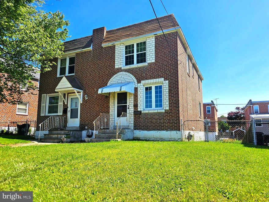 Three bedroom, one bath, colonial brick twin located in the Ridley School District!!  The first floor offers a large living room, dining area and eat-in kitchen. The second floor has three bedrooms and one full bath.  Basement is unfinished but has an outside exit. Newer heater and central air installed in est. 2020.  Newer windows installed in est. 2021 .  One car garage plus one car off street parking!  Conveniently located to the train ,I-95, Blue Route, Philadelphia International Airport and major sporting venues.  Home needs TLC but offers lots of upswing potential. This is an estate property and is being sold in "AS-IS" condition. Buyer will be responsible for the Ridley Twp resale certificate. Seller will not do any repairs.