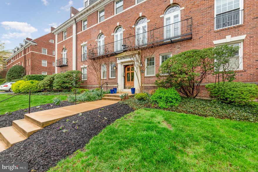 Welcome Home!  This spacious and well-appointed 2nd-floor condo, located in the highly sought-after Tuscany Canterbury neighborhood, offers over 1,300 square feet of living space and is just one block from Johns Hopkins University. Both generously-sized bedrooms feature en-suite bathrooms for added privacy and convenience.

The condo has beautiful hardwood floors throughout, built-in shelving, and an in-unit laundry room. The updated kitchen showcases stylish shaker cabinets, while other premium features include replacement windows, high ceilings, crown molding, and a welcoming expansive entry hall.

Additionally, the property comes with a separately deeded parking space, and the condo fee covers both heat and water. This ideal location is also within close proximity to Union Memorial Hospital, The Rotunda, and many other local amenities.

Also as an added bonus, the seller is offering all furniture in the unit!