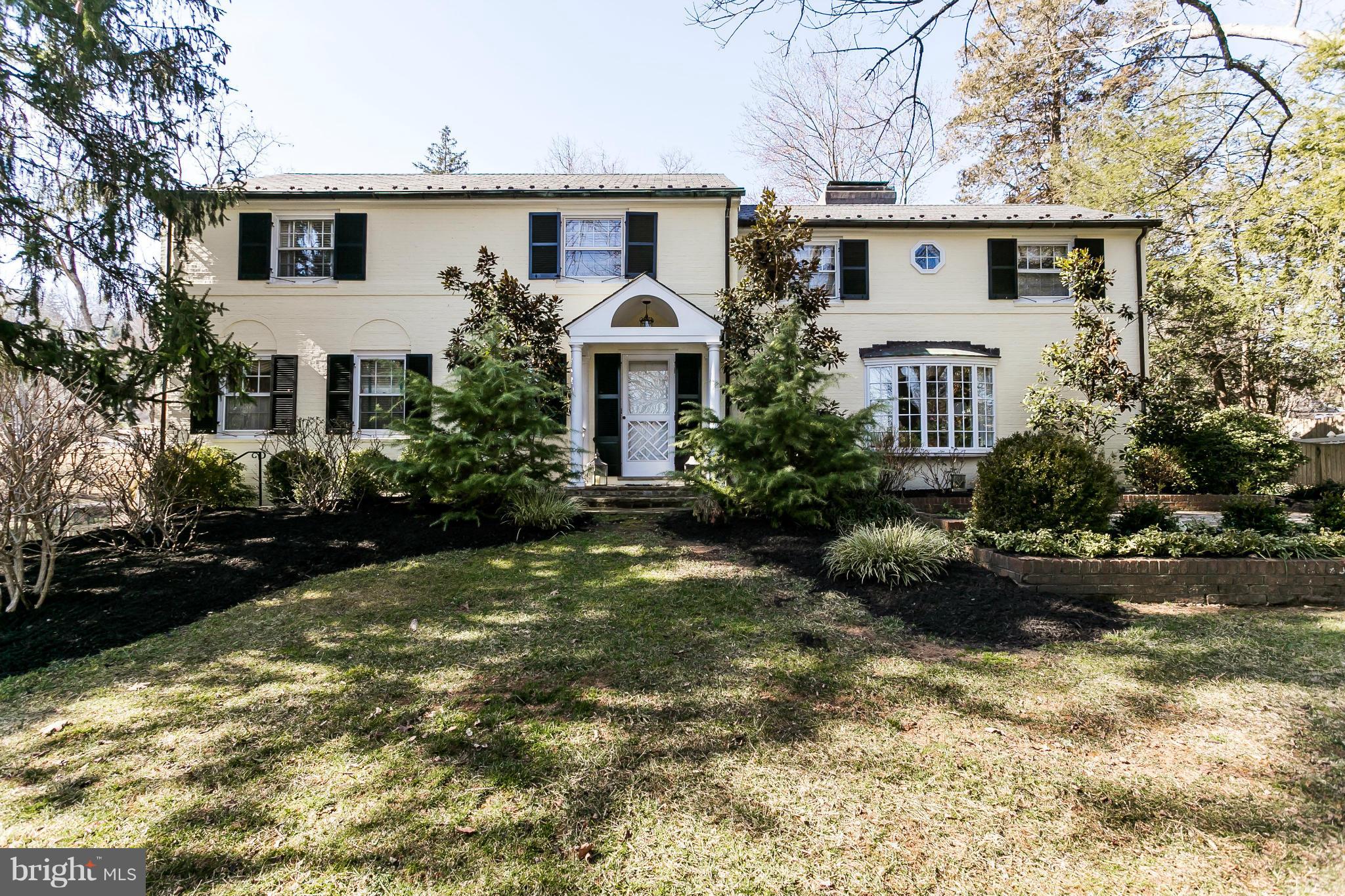 Lovely Ruxton home on over 2 acres with a floor plan that suits today's family. Bright sunny kitchen (breakfast room & butlers pantry) adjoins family room with gas fp, LR, DR, Office/den & Laundry all on 1st floor. 4 bedrooms (master w/ bells & whistles and extra closet space) & 3 full baths up. Lower level rec room. 1st floor guest suite an added bonus. Lovely grounds, garage & pool. Stunning!!
