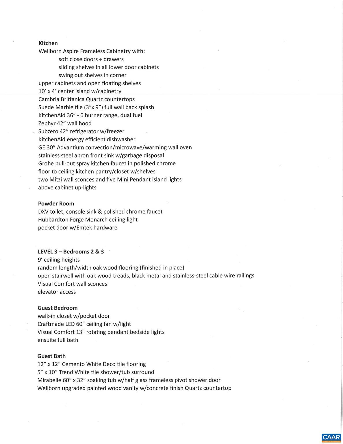 NONE AVAILABLE - Residential