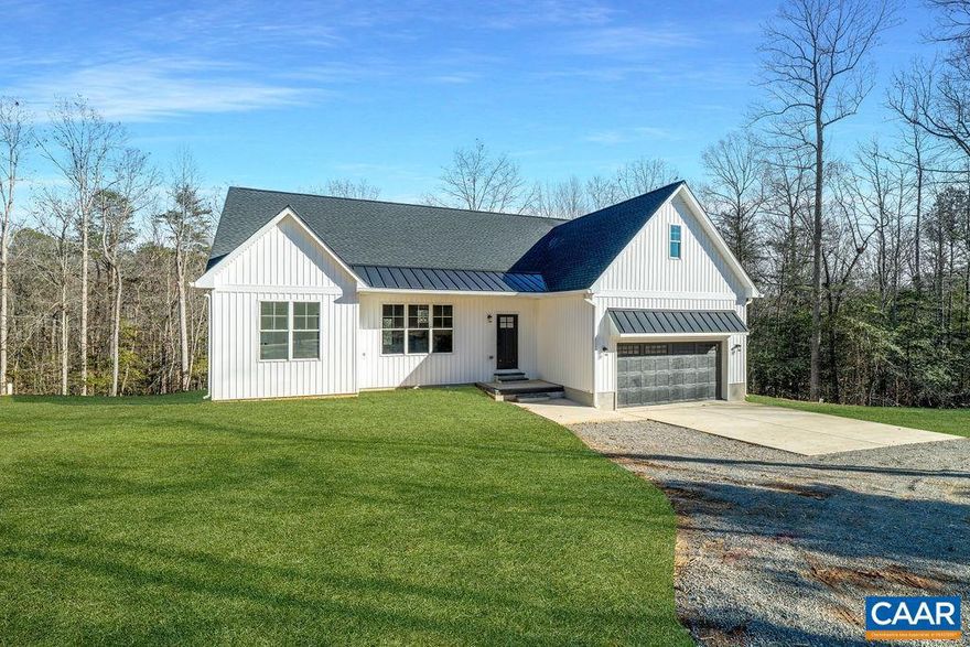 ++ CUSTOM HOME IN NORTHERN ALBEMARLE COUNTY - Only 4 Miles from NGIC/DIA/AstraZeneca ++ Proposed-To-Be-Built by a custom home builder with particular expertise & focus on - adaptable/age-in-place /multi-generational homes.  On 8.06 acre partially wooded lot with distant mountain views, a 1-LEVEL LIVING (1-1/2 story), open floor-plan residence. 4 bedrooms (3 on main level) / 3 full baths & 1 half-bath.  Over 2900 finished sq.ft. - with 2nd floor unfinished area for customization /substantial unfinished area in basement for customization - PLUS  a covered rear porch!  ** 1% BUILDER CONTRIBUTION towards MORTGAGE RATE BUYDOWN or towards CLOSING COSTS. **  With the goal of a completed residence meeting your specific wants & needs, you will experience a COLLABORATIVE DESIGN/BUILD PROCESS with this Class A licensed builder. * NOTE:  All PHOTOS are of a SIMILAR home*,Granite Counter,Painted Cabinets,Wood Cabinets,Fireplace in Great Room