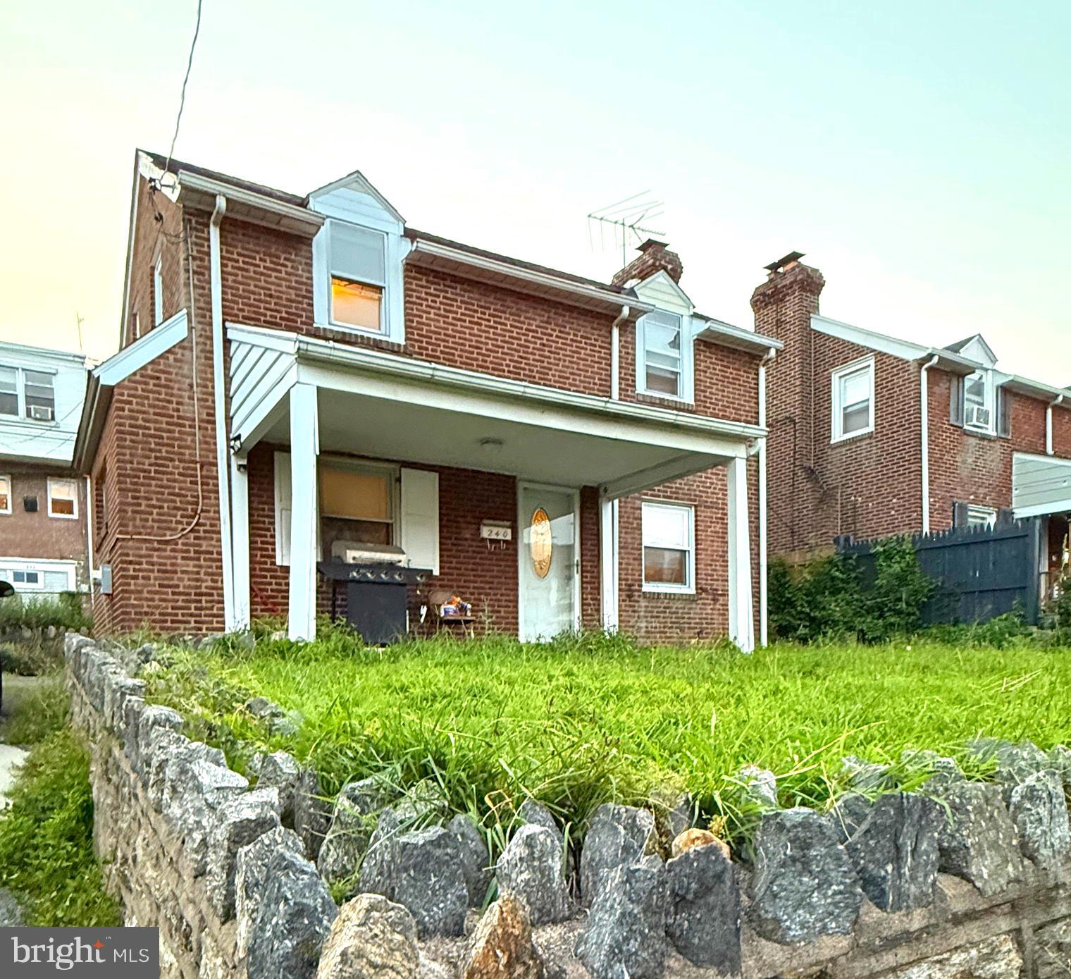 Welcome to this charming, detached brick colonial nestled on a quiet, desirable block in Upper Darby Township — a community celebrated for its cultural diversity, close-in location to Center City Philadelphia, and seamless access to major transit hubs like the 69th Street Terminal.  
This home offers 2 bedrooms, 2 full baths, and approximately 1,014 sq ft of living space, with a full basement that could be transformed into extra living area or a third bedroom. The cozy living room with a wood-burning fireplace, separate dining room, and hardwood floors provide a solid and inviting starting point. A covered front porch, fenced yard, and attached garage with driveway parking complete the package.
While the structure and floorplan are sound, the home does need cosmetic work and updates—making it a great opportunity for a buyer or investor who wants to add value in a sought-after neighborhood.