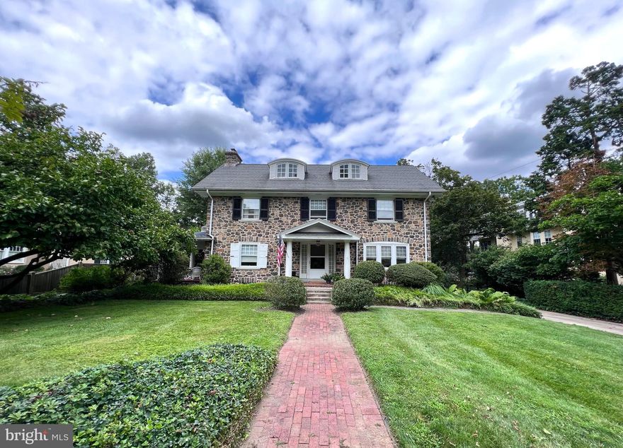 Discover a secret haven beneath the main staircase—an intimate den accessed through an artfully crafted wooden arched door. Here, a second fireplace anchors the heart of the home, as a magnetic force draws family and friends to bask in its comforting glow.

The upstairs expands over 2 floors and offers 5 bedrooms and two full bathrooms.

Completing this property is a detached two-car garage, a sweeping private driveway, and an expanse of grounds that envelops the residence in an aura of majesty. This is a residence that embraces its surroundings, offering not just a home, but a lifestyle—an opportunity to embrace the very essence of Wayne and imprint it with your personal touch.

313 Saint Davids Road awaits your discerning vision, inviting you to become an integral part of Wayne's storied tapestry. Embark on a journey of refinement, elegance, and legacy, as you transform this classic Wayne dwelling into your own opulent masterpiece.