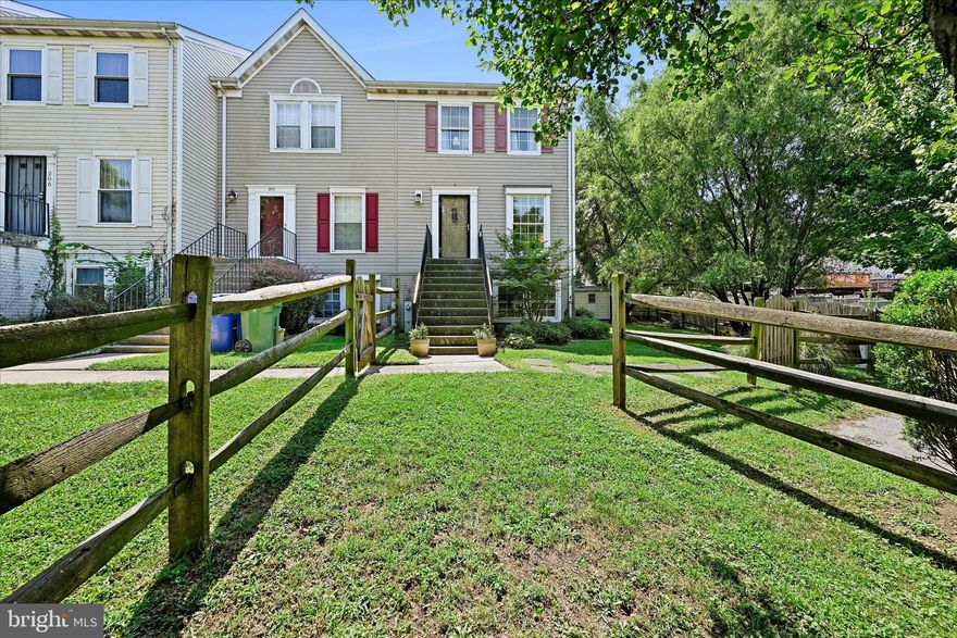 Welcome home:  201 Chesapeake Avenue is a stunner. This end of row townhouse has 3 bedroom, 2 bathrooms and 1,728 square feet of living space.  The front door welcomes you inside the light-filled living room featuring beautiful oak hardwood flooring, newer  windows and paint.  The main level opens up to the dining room, which has plenty of natural light as well. The kitchen features oak wood cabinets and great appliances including- a newer refrigerator, built-in microwave, dishwasher and stove. This home also has  bathroom located on main level, for ease of use and convenience . The upper level features all 3 bedrooms, with brand new carpet throughout, including the spacious primary suite featuring, large walk-in closet, ensuite bathroom with floor to ceiling tile shower and plenty of windows. The lower level basement features 9ft ceilings, laundry area with washer and dryer, rough-in for a bathroom and plenty of room for storage, it also has two, wide windows to the outside that let in plenty of natural light and can be converted into an entrance.   Roof replaced in 2018, new exterior doors, newer waterline from the street, newer water heater. Brand new screened in porch with roof and heavy-duty screens, is an excellent place to relax. The sprawling yard has a 10x10 shed that is included in the sale. This home has private off-street parking. Convenient location- easy access to Port Covington, Nicks Fish House and Sagamore Distillery and a short drive to the Ravens/ Orioles sport facilities. Easy access to  major interstates I-95, 295, I-895 & I-695, this home has it all! You won't want to miss out on this amazing opportunity! Schedule your showing today!