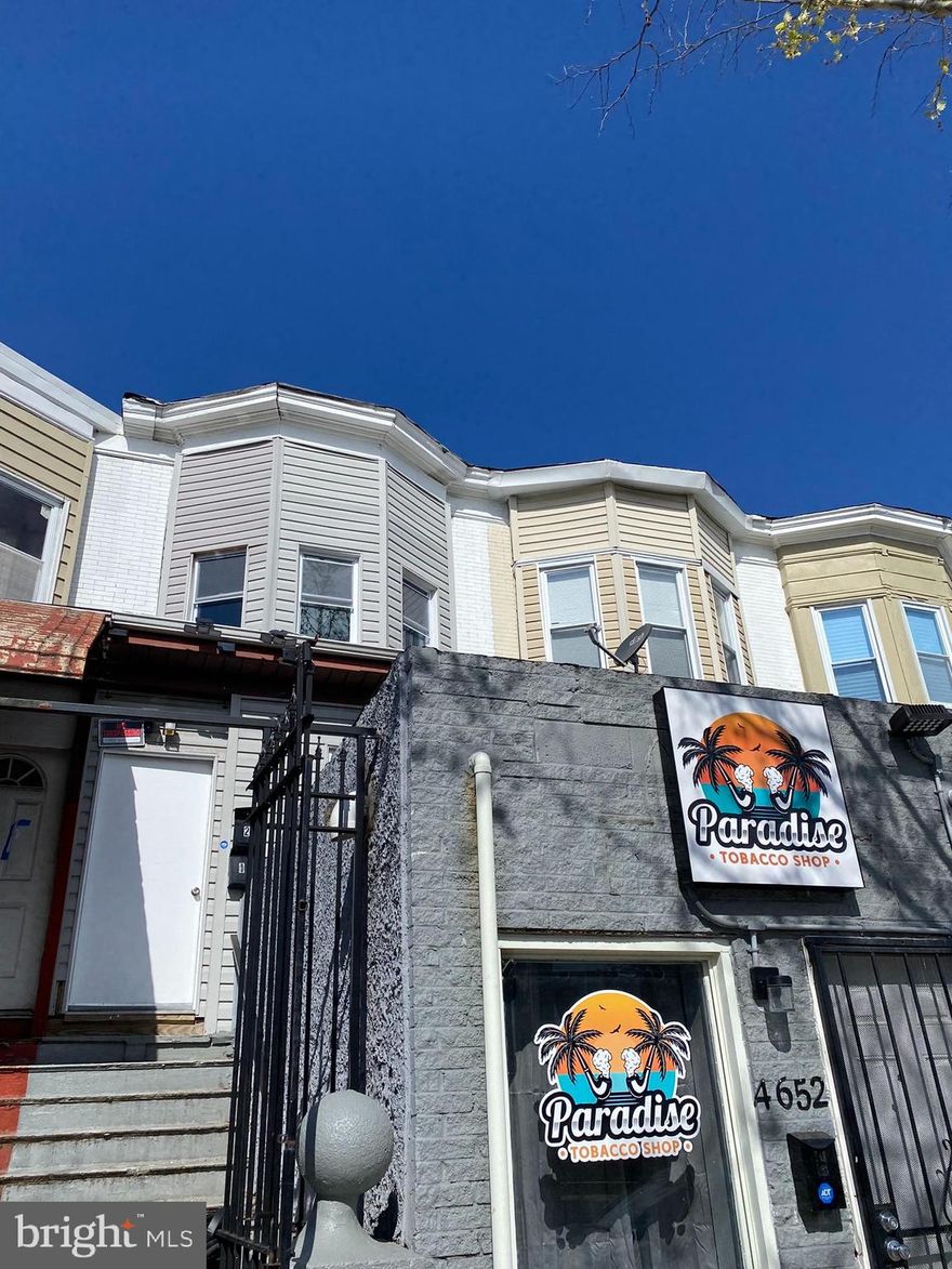 Prime Mixed-Use Property in High-Demand Area for rentals and commercial space.  JUST what you’ve been waiting for, an income producing mixed-use property that you can either live in or fully rent. This property has GROSS rental INCOME of $$$2,480 with 1 unit vacant. CAN SOMEONE SAY CASHFLOW or HOUSE HACK! This exceptional mixed-use property boasts a perfect blend of commercial and residential spaces, strategically located in a thriving neighborhood. The building features one commercial space and two residential units, offering a unique opportunity for investors to capitalize on the area's growing demand for both business and living spaces. The property offers approximately 1,200 sqft of prime ground-floor retail space, ideal for a variety of businesses, such as a café, restaurant, boutique store, smoke shop, or apparel store etc. This location is a high-traffic location with excellent visibility and accessibility. This income-producing gem also has two -2-bedroom apartments filled with amenities. Both units have an awesome appliance package including stackable in-unit laundry (washer/dryer), stove, refrigerator and microwave.  Both residential units are spacious with ample living areas, luxury vinyl floors, and updated kitchens with modern countertops and cabinet space. Both residential units have recently been updated, with exterior and interior modifications, forced air HVAC with A/C is primary addition.  This property has everything you’ve been looking for, easy access to Downtown area (Ravens Stadium / Camden Yards), The Hampden neighborhood, The Northwood neighborhood, Major highways, and nearby universities (Morgan State University, Johns Hopkins University, Loyola University, Towson University, etc.) The cherry on top is the 3-4 parking spaces directly behind this property. Don’t miss this hybrid OPPROTUNITY to own and INVEST at the SAME TIME! Call listing agent with questions about loans and possible first-time buyer programs. Property being sold AS IS.