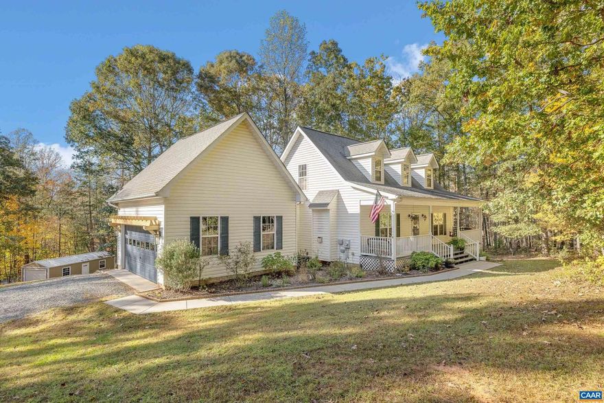 JUST LISTED! Welcome to your dream home nestled in the heart of Madison County! This stunning Cape Cod home offers over 3.6 acres of serene, wooded privacy, set beautifully off the road for ultimate seclusion. With more than 2,600 sqft under roof, this spacious home features 4 bedrooms & 3.5 bathrooms, perfect to spread out in. The main level showcases solid hardwood floors, gas fireplace, a lovely kitchen complete w/ granite counters & ss appliances. Plus a large main level primary bedroom w/ hardwood floors, walk-in closet, separate vanities, oversized soaking tub & shower. Oversized 2 car garage & a large mudroom keeps things organized & tidy. Spacious guest bedrooms w/ hardwood floors. Terrace level with so much potential, 4th bedroom, 2nd fireplace, storage & full bathroom. New tankless propane hot water heater & a heat pump helper system to use less electricity, more propane and more efficient heat. Bring your chickens & roosters, small shed with chicken barn & attached pens. Plus creek that borders the property line. NO HOA! Newer 12x32' shed perfect for your equipment. Retractable awning, new decking/boards & pergola at the garage. Xfinity avail. Convenient to Culpeper, Charlottesville & Harrisonburg. An absolute must see!,Granite Counter,Wood Cabinets,Fireplace in Basement,Fireplace in Living Room