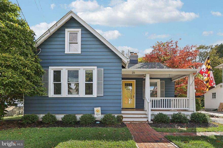 Don't let looks deceive you, I'm much bigger than I look!  Welcome to this beautifully updated 3 bed, 2 bath home in historic Realty Park with large family room addition.   The character of the home is immediately apparent when walking up to the home.  A welcoming front porch keeps is a great place for morning coffee or just enjoy the mature trees in the community.  The character continues being greeted solid wood mission style front door includes a mail slot.  Other features include some of the vintage character touches such as original hardwood floors, window and floor trim, and original woodburning fireplace.   The home has been lovingly updated with a remodeled kitchen to blend in with the character of the home to provide today's conveniences.  White shaker cabinets, stainless steel appliances, porcelain sink, neutral quartz countertops and tile flooring create a cohesive prep and cooking space.  Three bedrooms with and two full baths.  The oversized Family room with shelving, cathedral ceilings, wood beams, and oodles of personality are at the back of the home with it's own door to the outdoor space.  The hall bath outside the Family Room is a spa-like retreat space including lux features as stand alone tub.  Outside the primary space, the full size washer and dryer are conveniently located.   At the front of the home are two additional bedroom/flex spaces with a separate hall bath.  The Primary Bedroom is situated at the front of the home with a walk in closet and an abundance of windows.   The 2nd bedroom space is ample sized with large windows.  You will be surprised entering into the attic space.  It is a temperature controlled space for both heat and air.   The bedroom has a huge clothes space to handle the largest of wardrobes.  There is a smaller room in the attic that is great for storage or a hobby, office, or gaming room or just a quiet retreat from everyday living.  The attic also offers a separate ample storage with a tall ceiling for easy access and storage space with plywood floors.   The yard space provides privacy with a shed for storage and fully fenced. It also has a garden space for harvesting plants..  The paver patio is a great space to spend time outdoors and enjoy nature or grilling.

Other improvements include 200 amp electric panel, replaced the HVAC system with a state of the art mini-splits for zone comfort with remotes to control heating and cooling,  roof (2017), Pella windows, fresh paint, LVP flooring in the primary bedroom addition and attic (2025), and replace front porch.

Close to shopping, commuter routes, Old Town Gaithersburg, and the future site of the Lakeforest Restoration Project.   Schedule an appointment today!